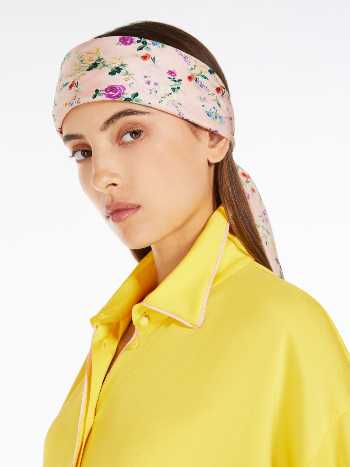 Printed silk foulard