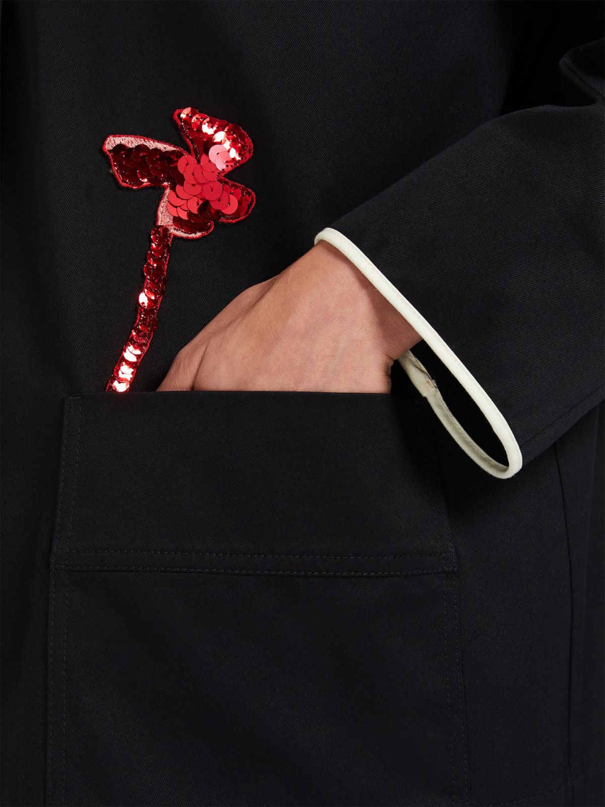 Cotton gabardine jacket