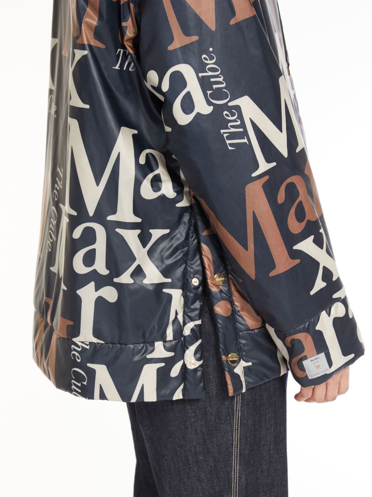 Reversible parka in water-resistant canvas