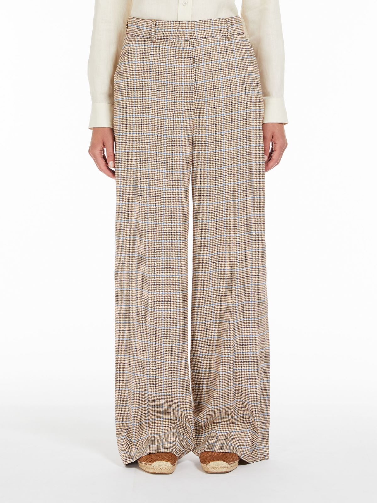 Linen and cotton twill trousers