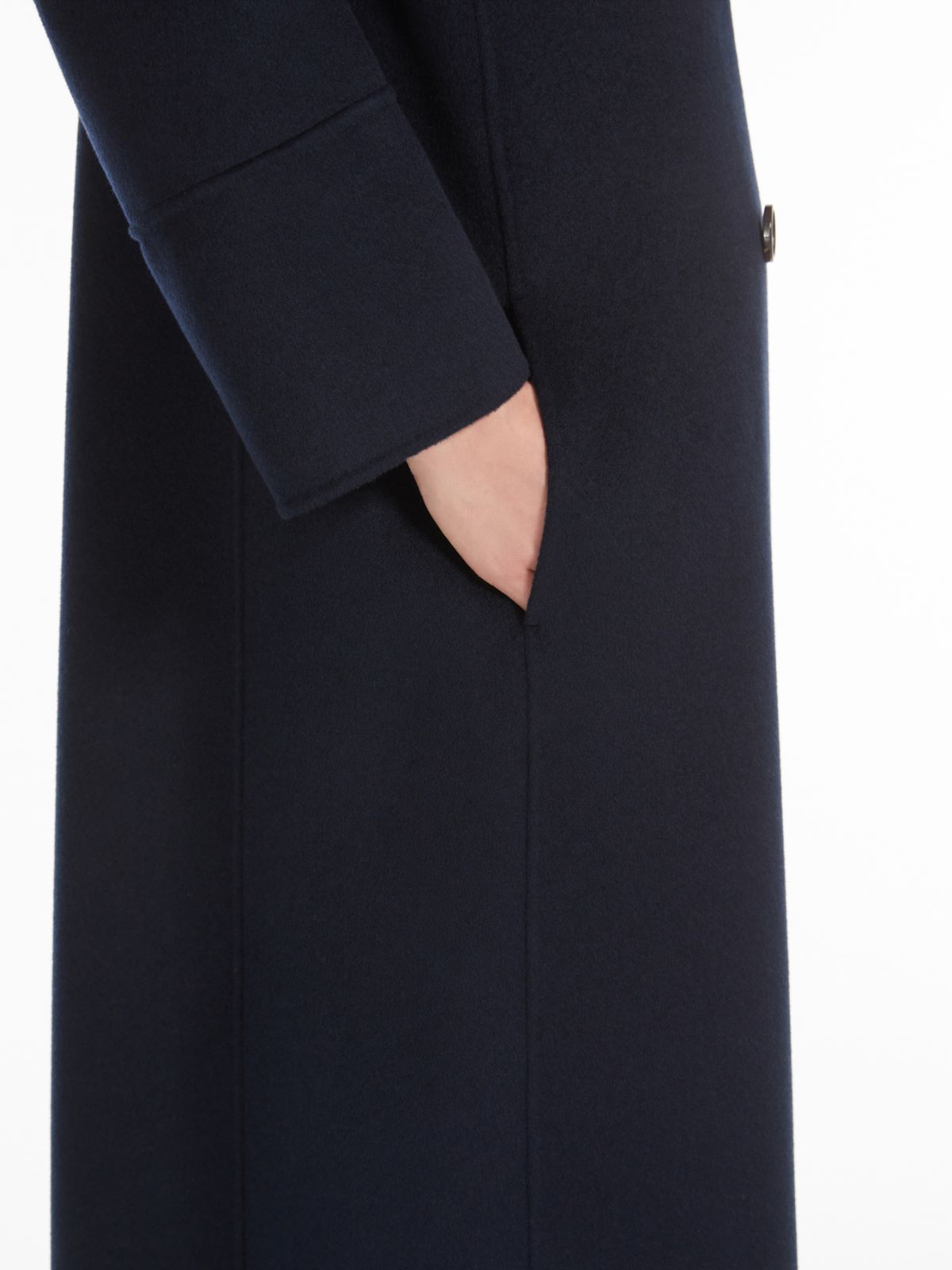 Wool double-breasted coat