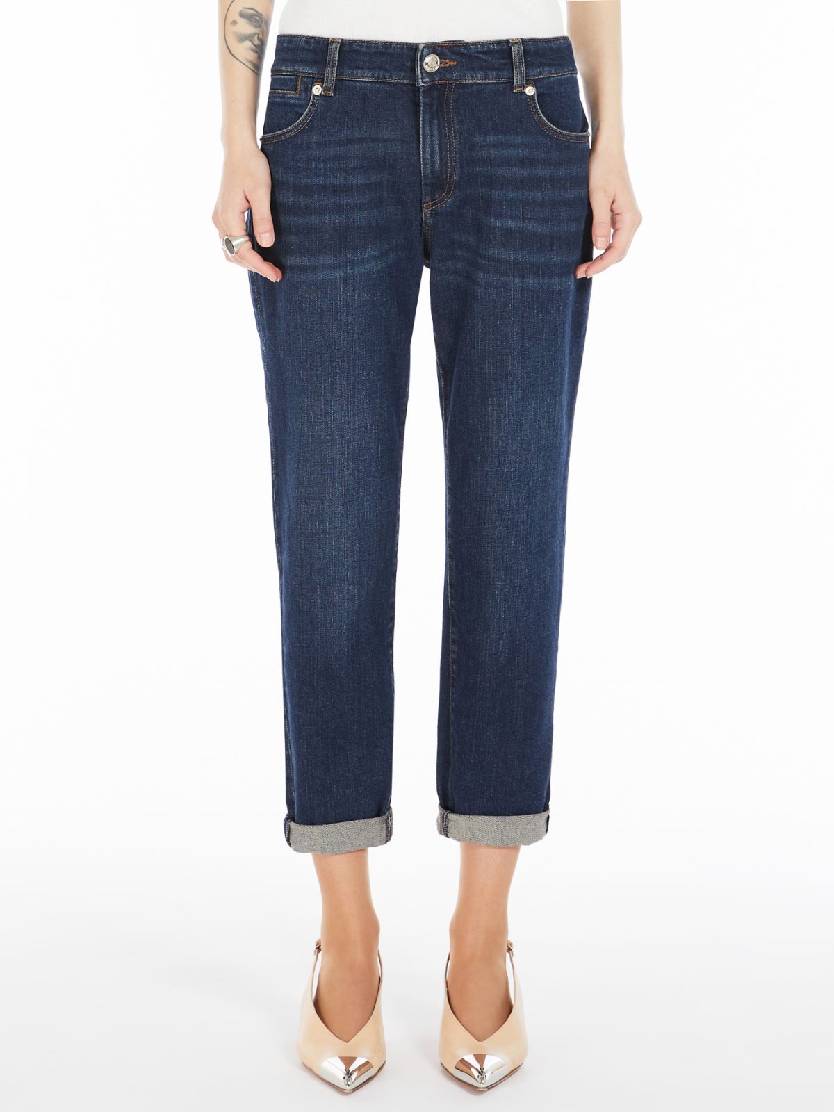 Low-rise cigarette jeans