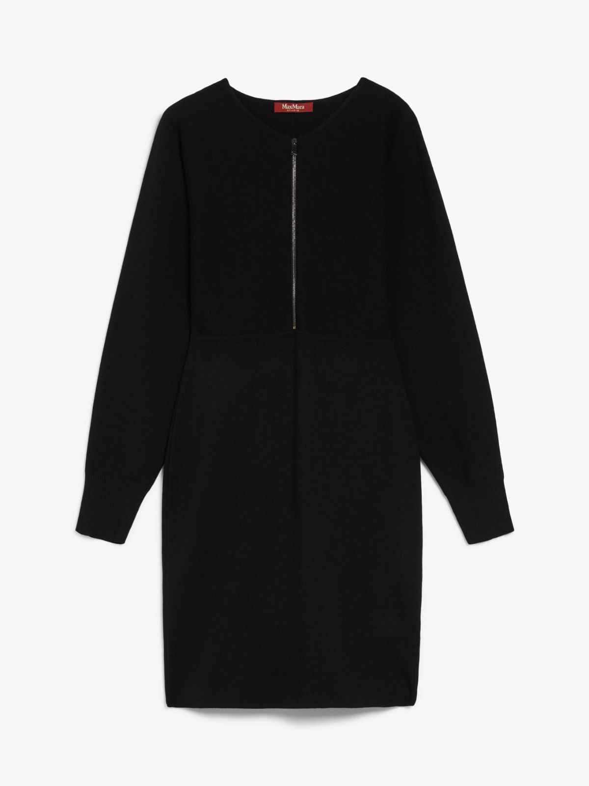 Wool and viscose knit dress