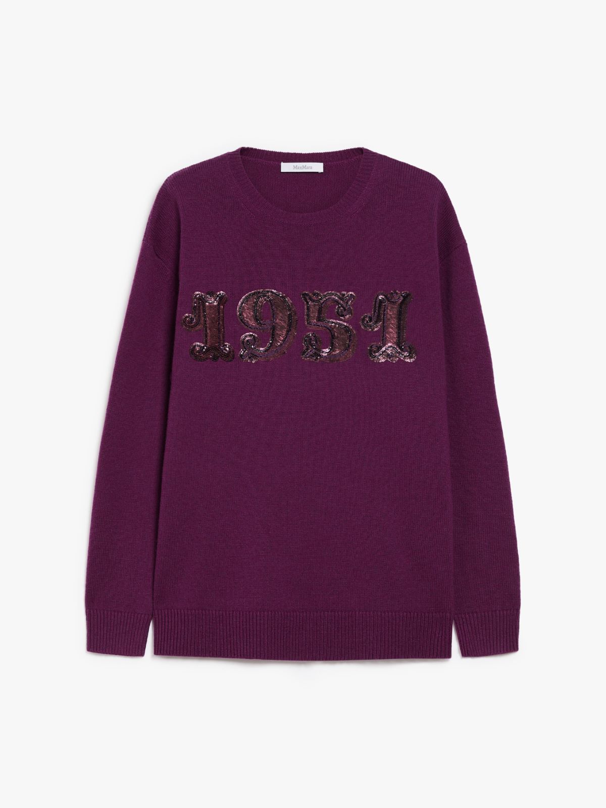 Wool, cashmere and sequin pullover