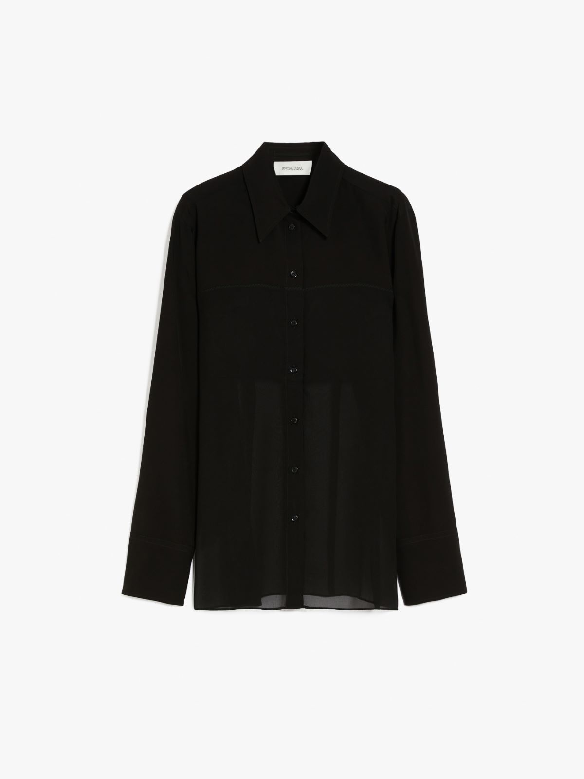 Chiffon flounced blouse