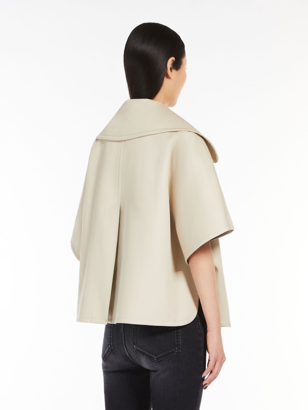 Cotton gabardine cape