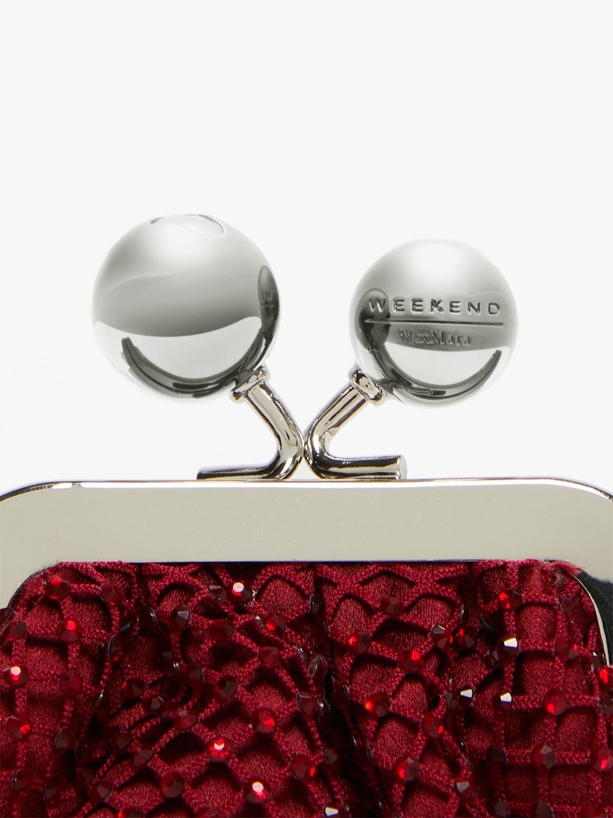 Rhinestone and satin Nano Pasticcino Bag