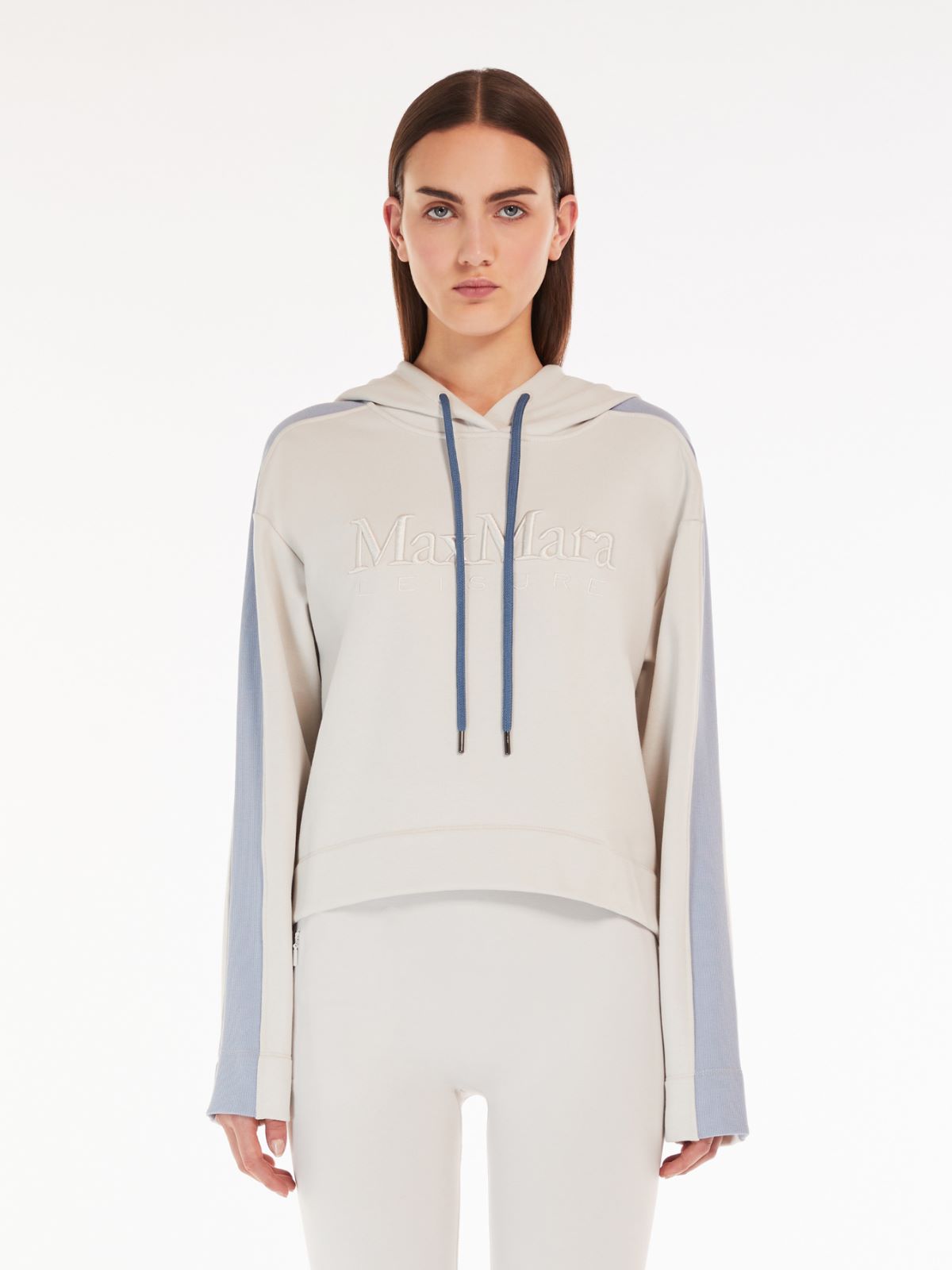 Cotton jersey boxy sweatshirt