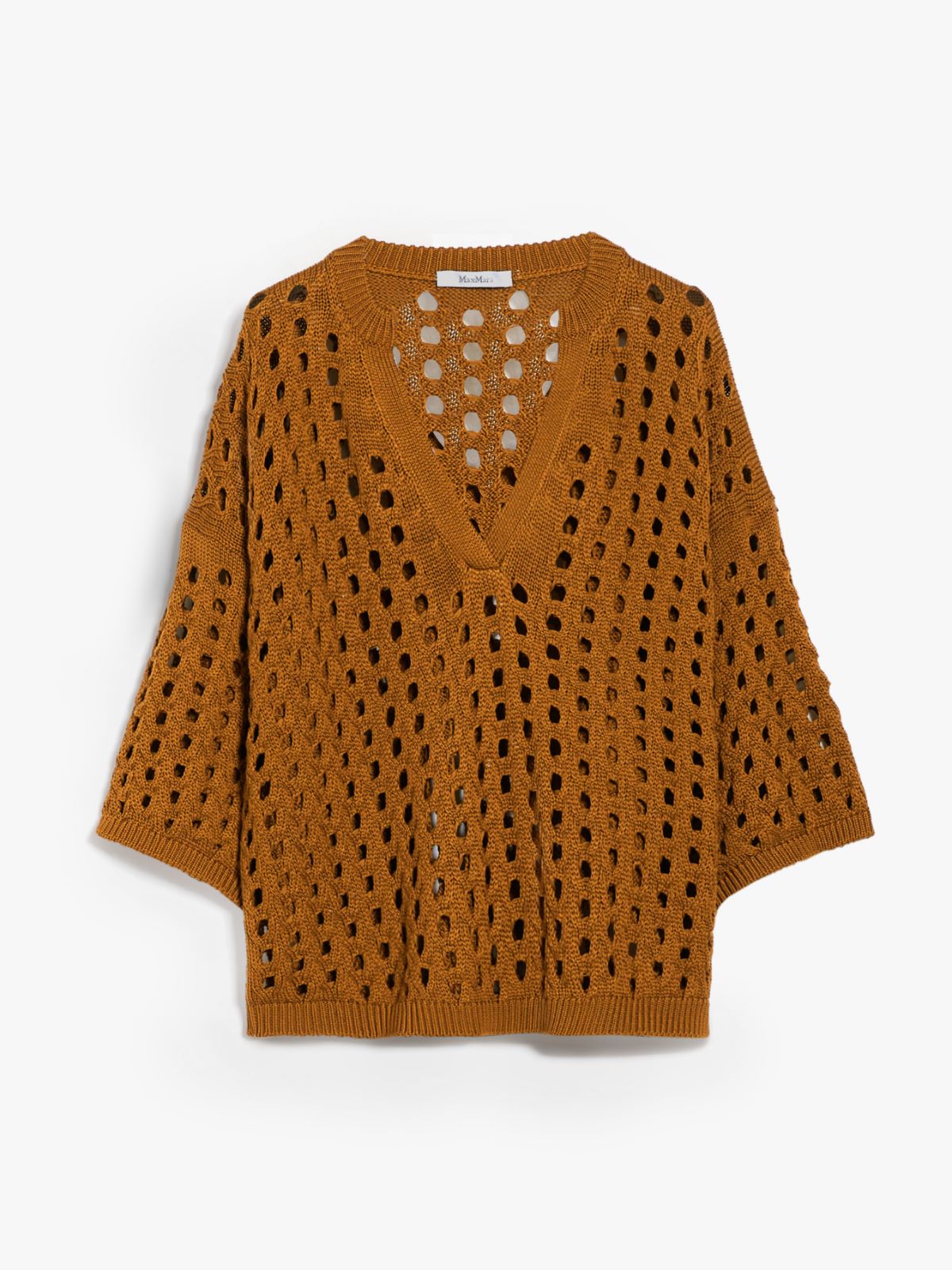 Mesh boxy jumper in cotton