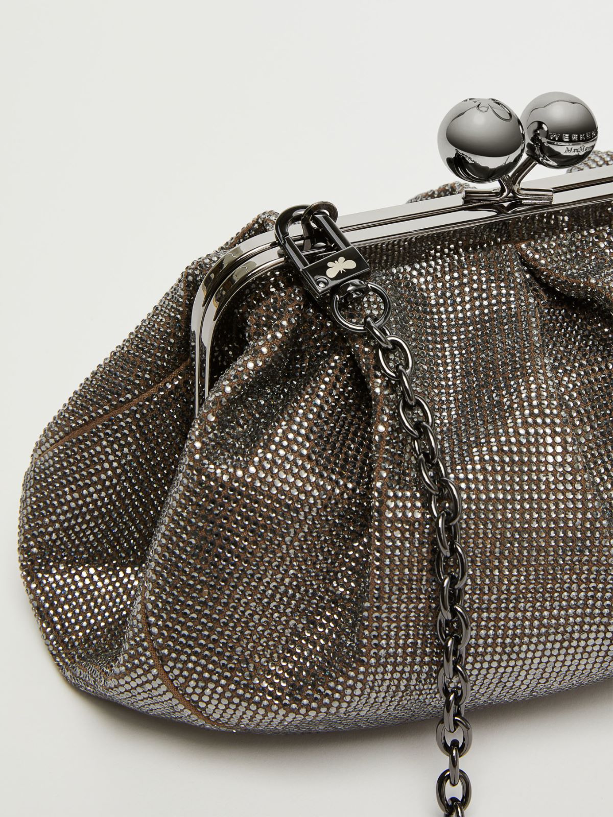 Clutch with rhinestones