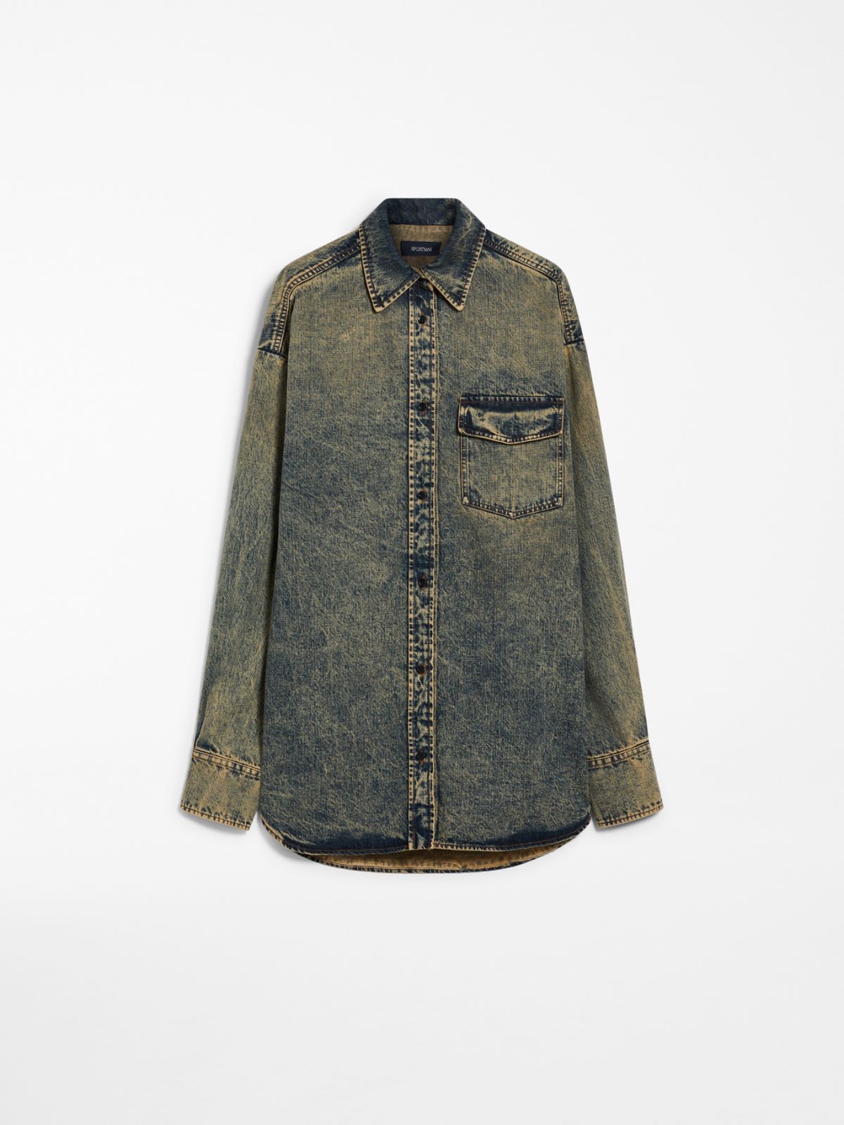 Oversized denim blouse