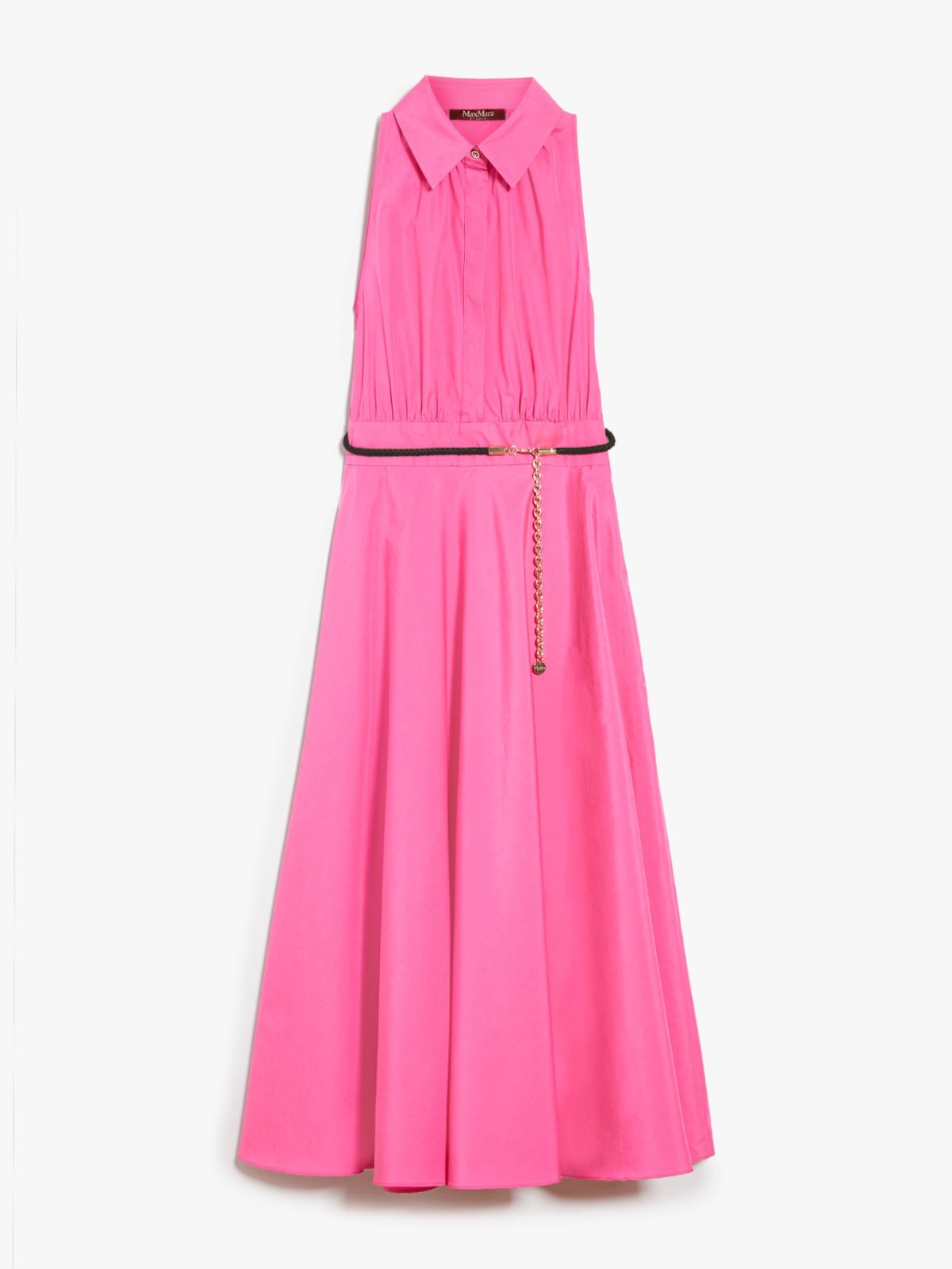 Cotton poplin polo dress