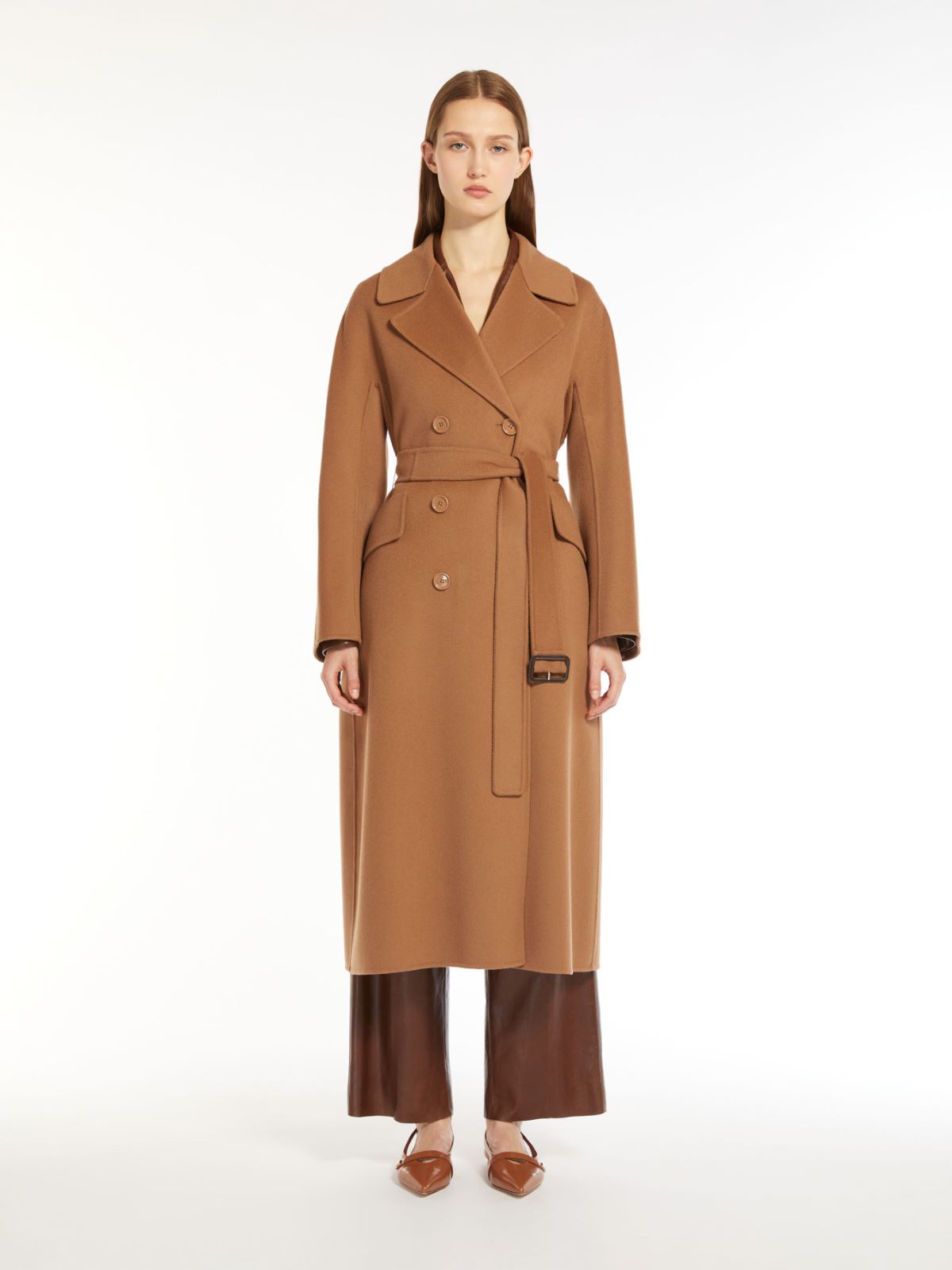Wool belted coat