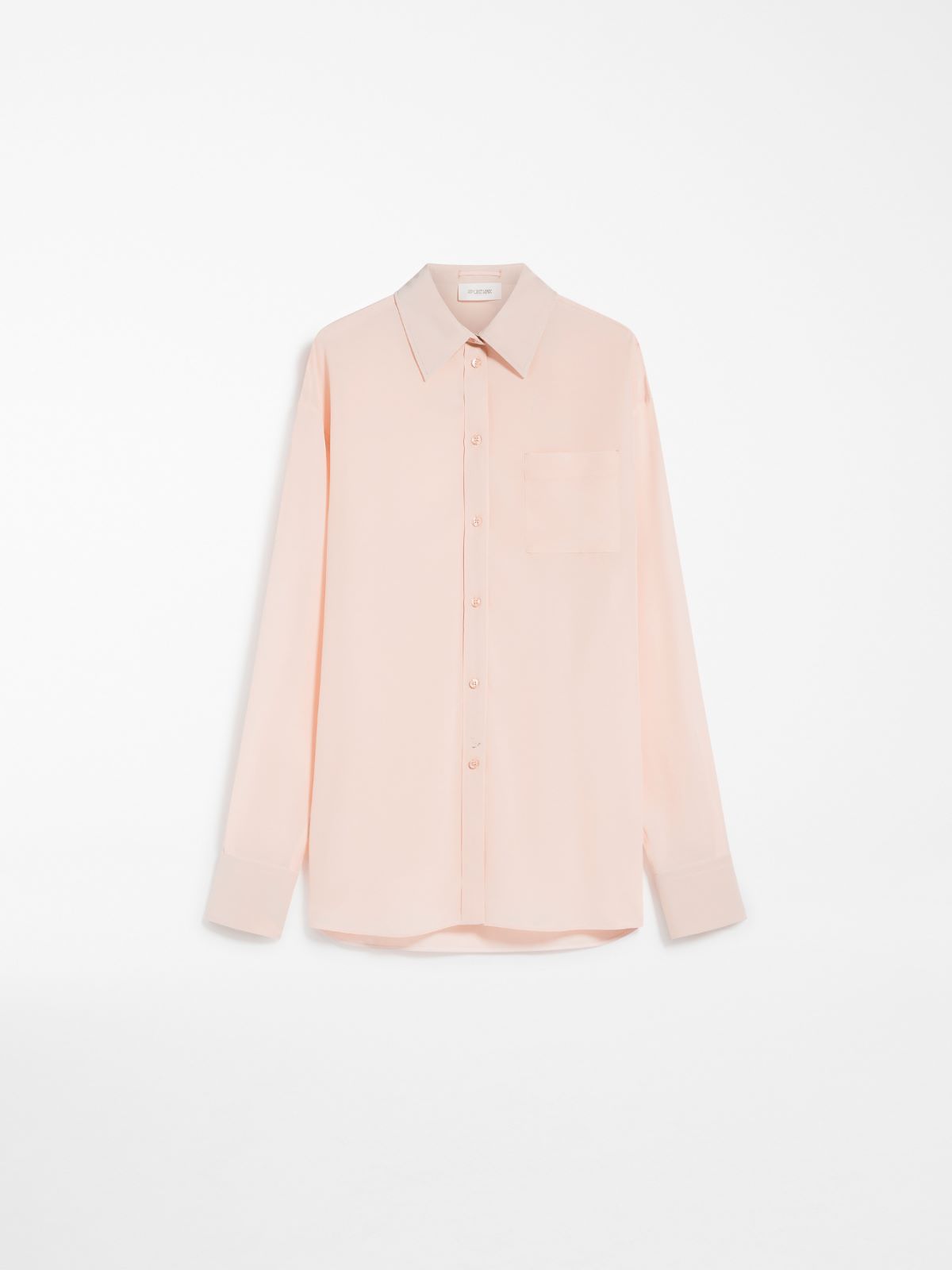 Comfort-fit silk crepe de chine shirt