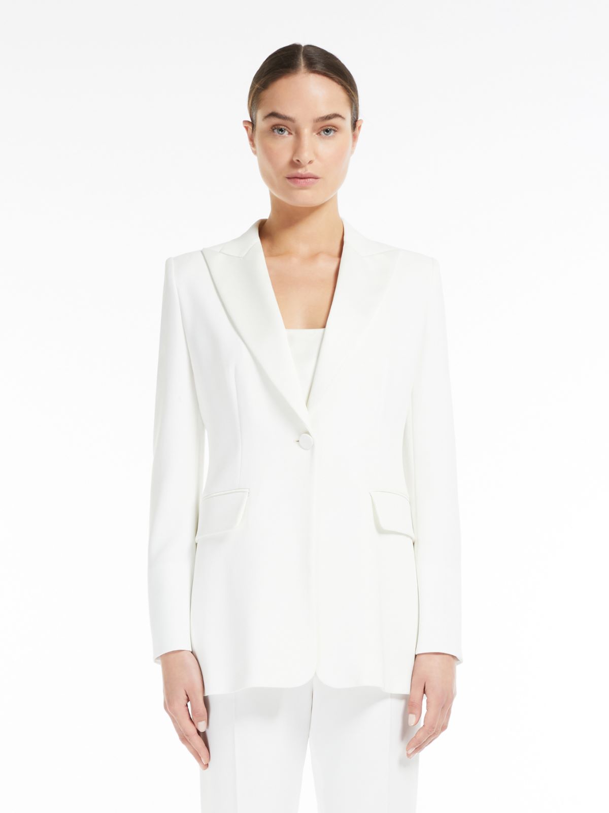 Cady single-breasted tuxedo jacket