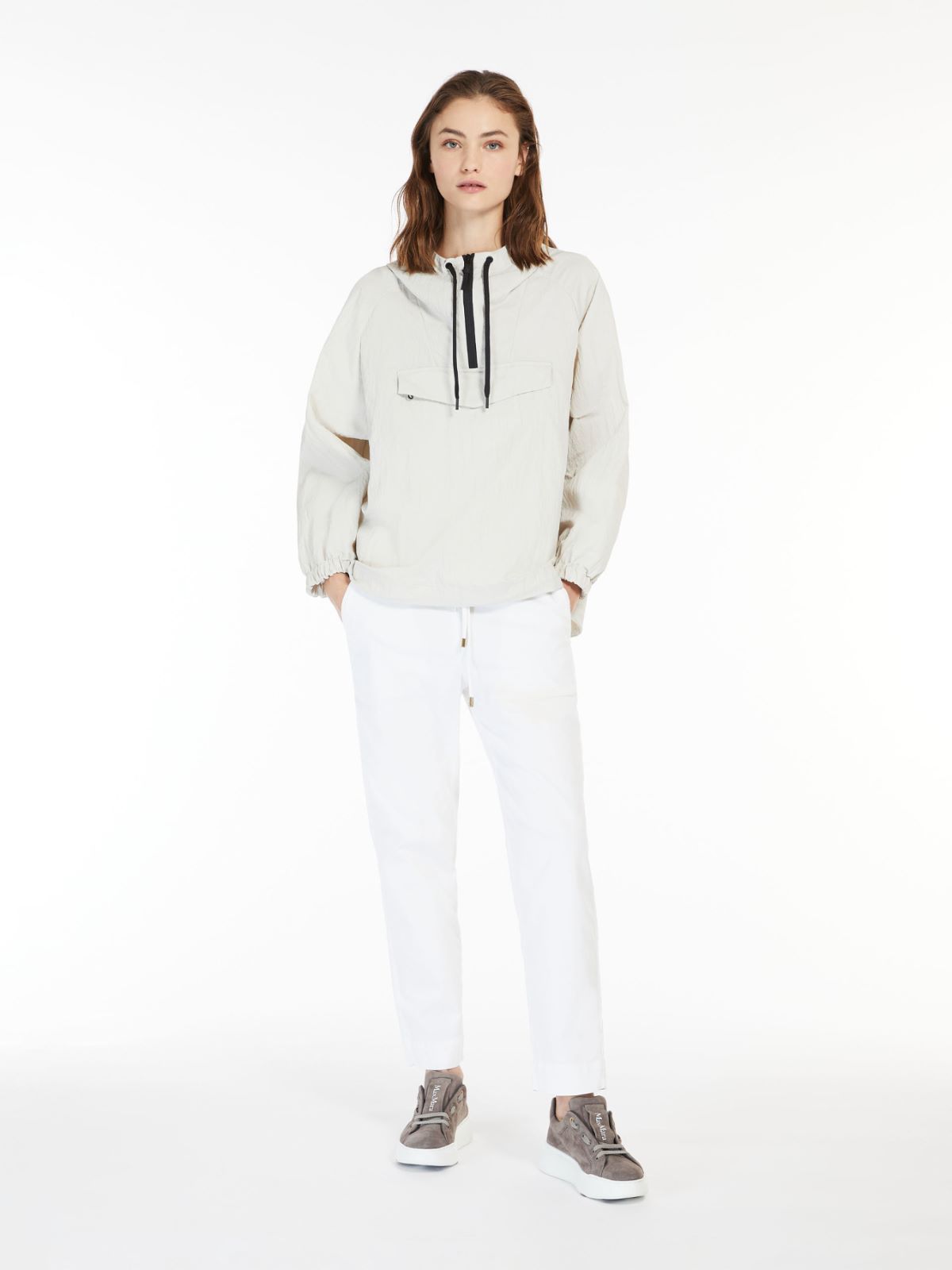 Technical canvas sweatshirt