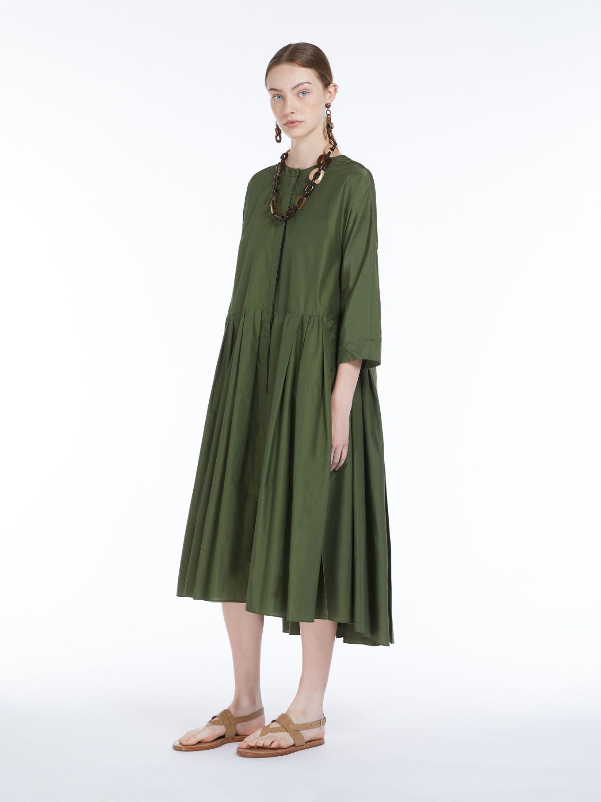 Silk and cotton dress