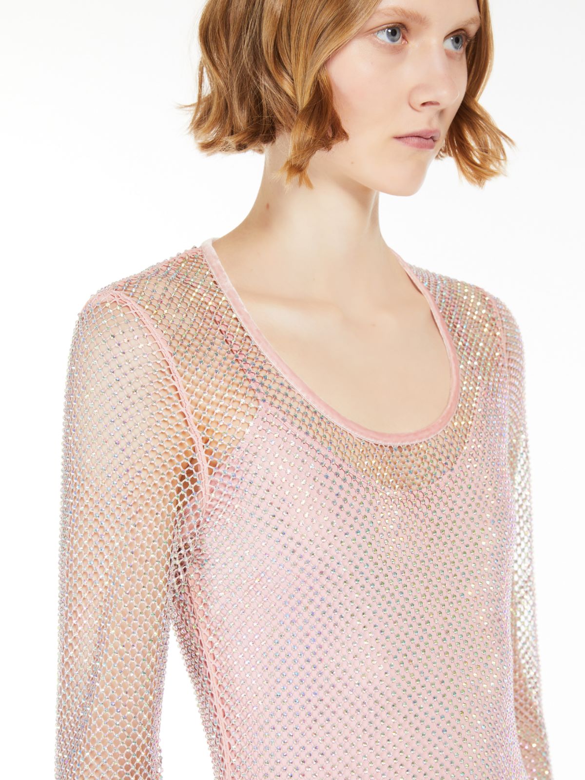 Rhinestone tulle dress