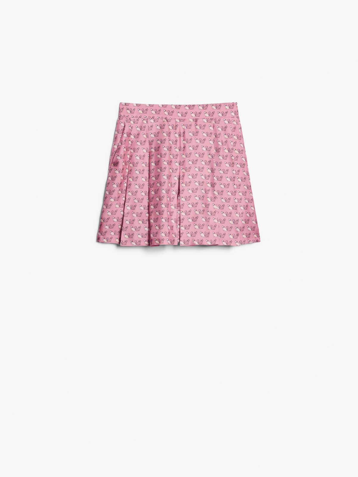Printed silk culottes