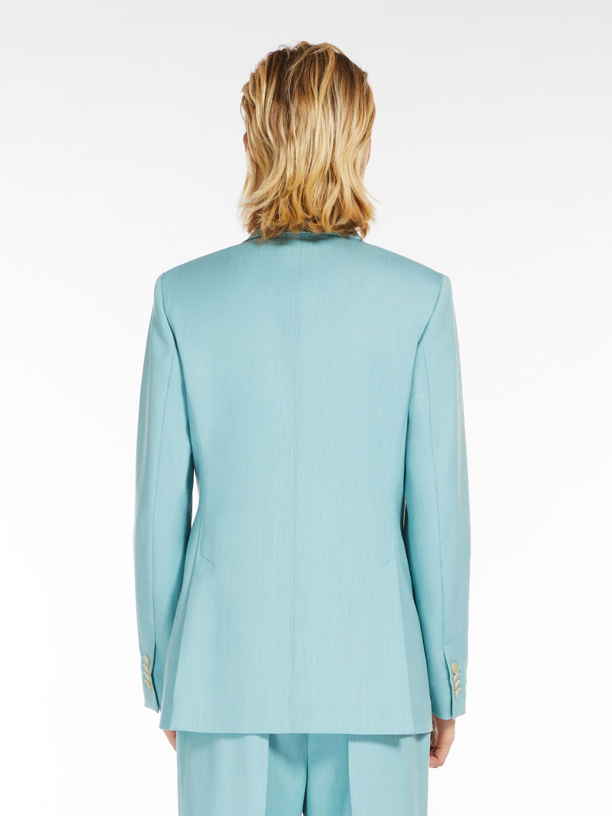 Wool, silk and mohair canvas blazer