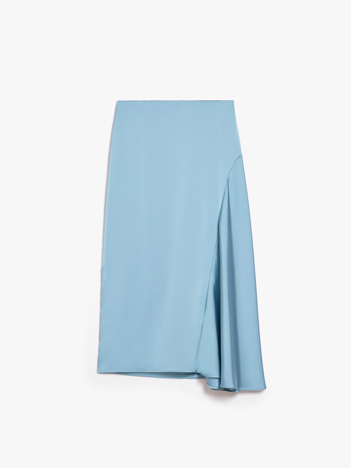 Fluid satin skirt