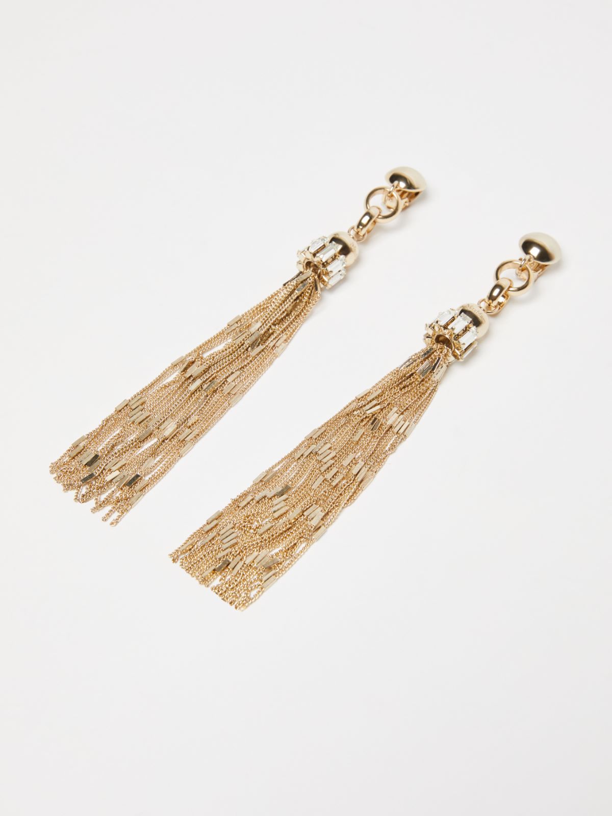 Long earrings with tassels
