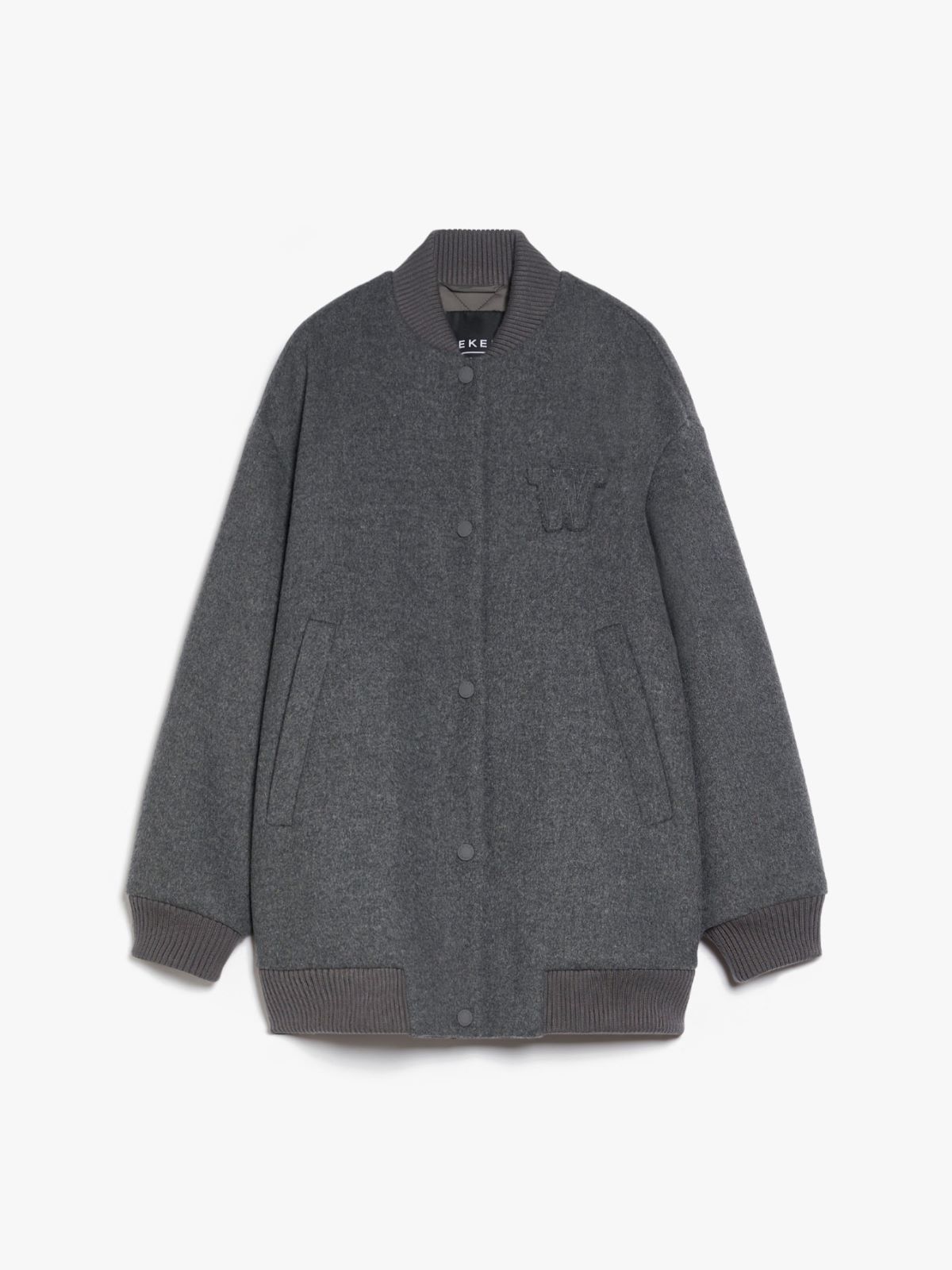 Wool padded bomber jacket