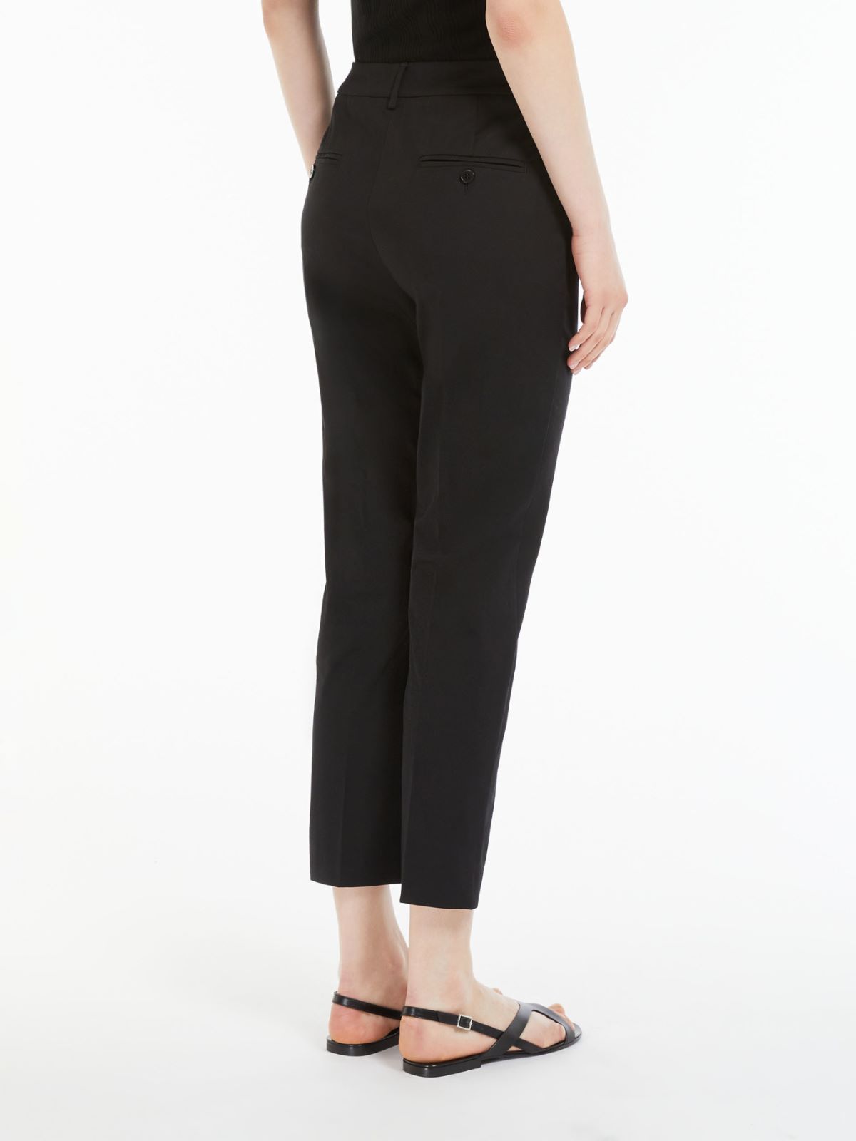 Cotton gabardine trousers