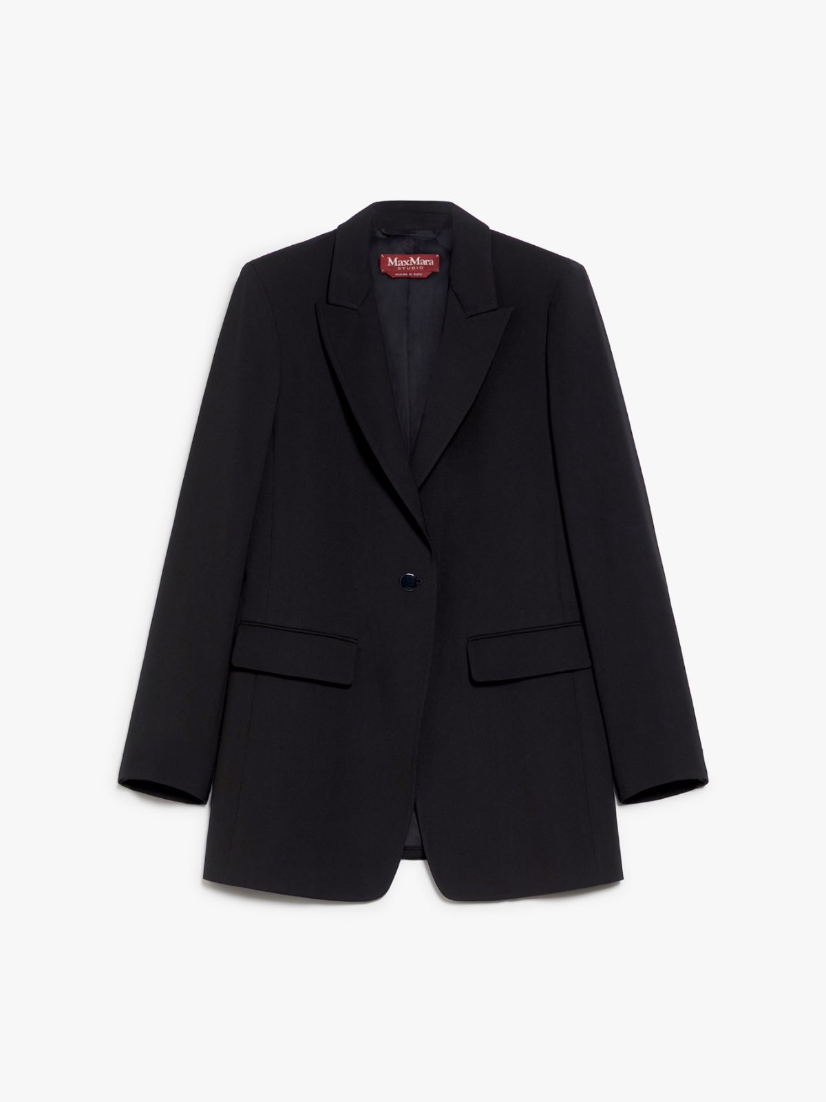 Crepe wool blazer