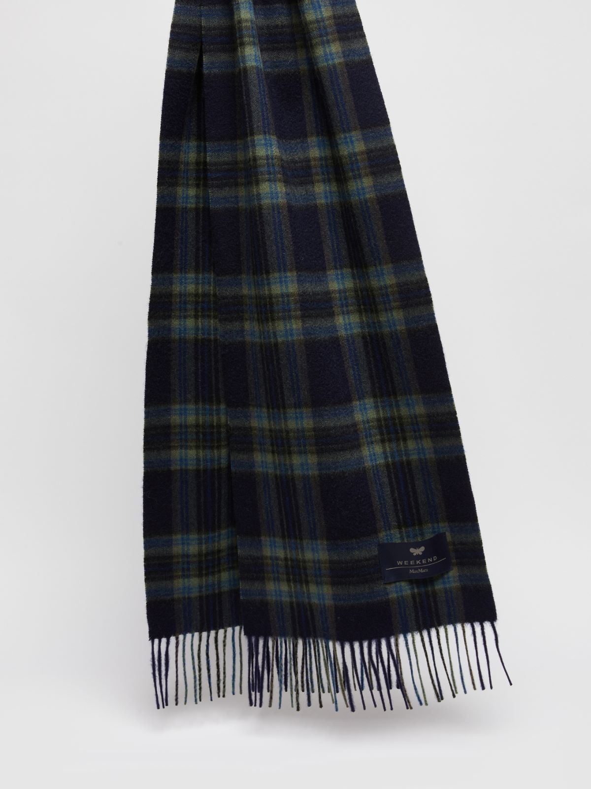 Tartan cashmere scarf