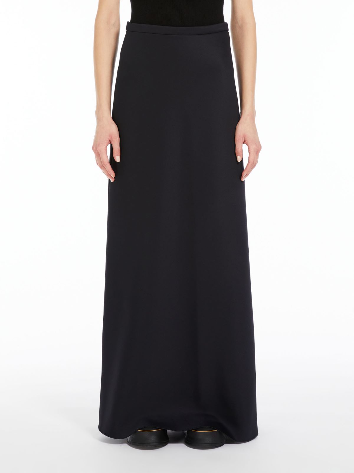 Long skirt in cotton scuba fabric