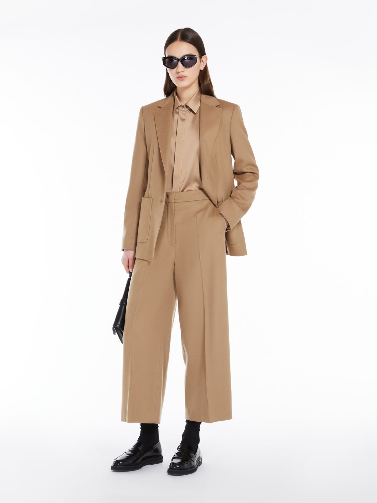 Wool single-breasted jacket