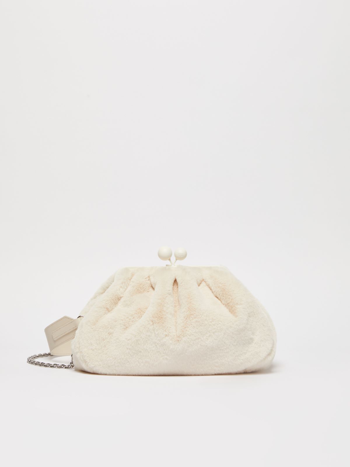 Medium furry fabric Pasticcino Bag