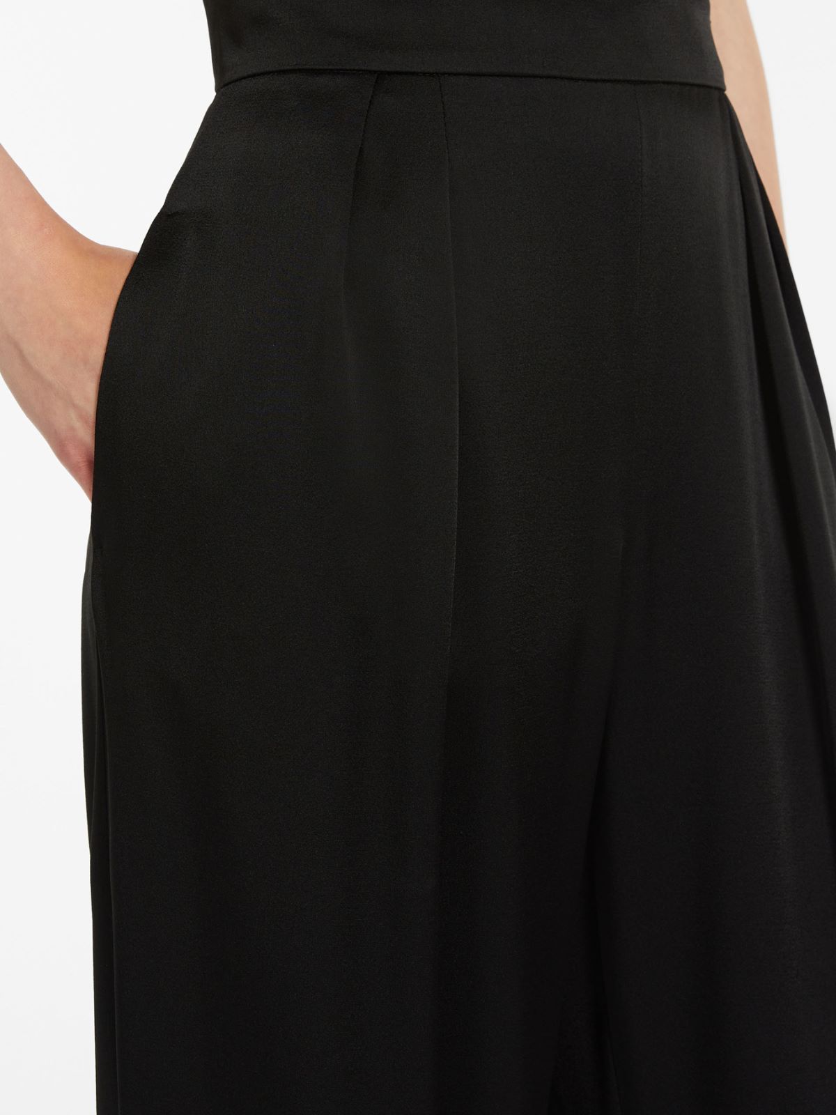 Flowing satin trousers