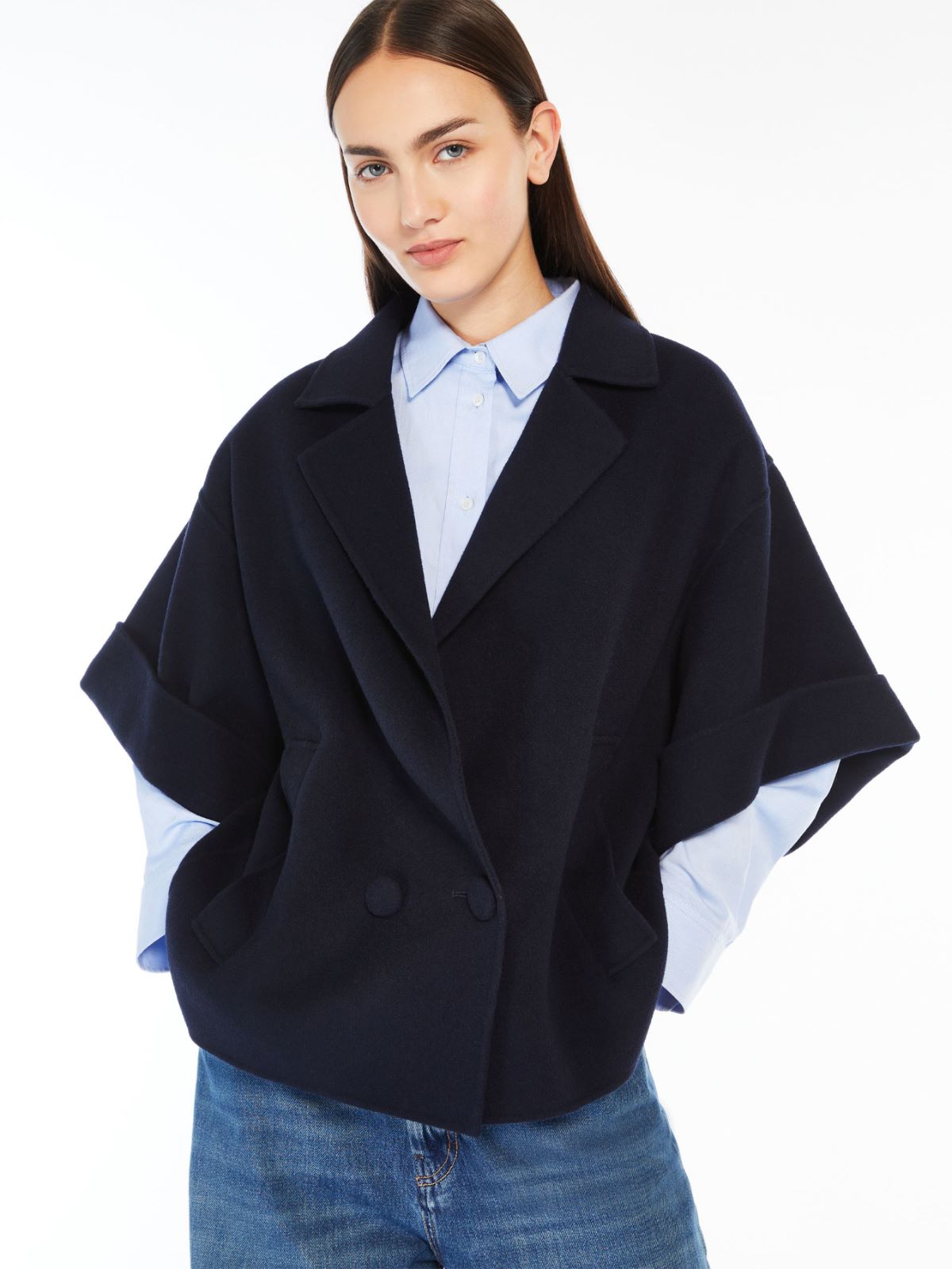 Short wool coat