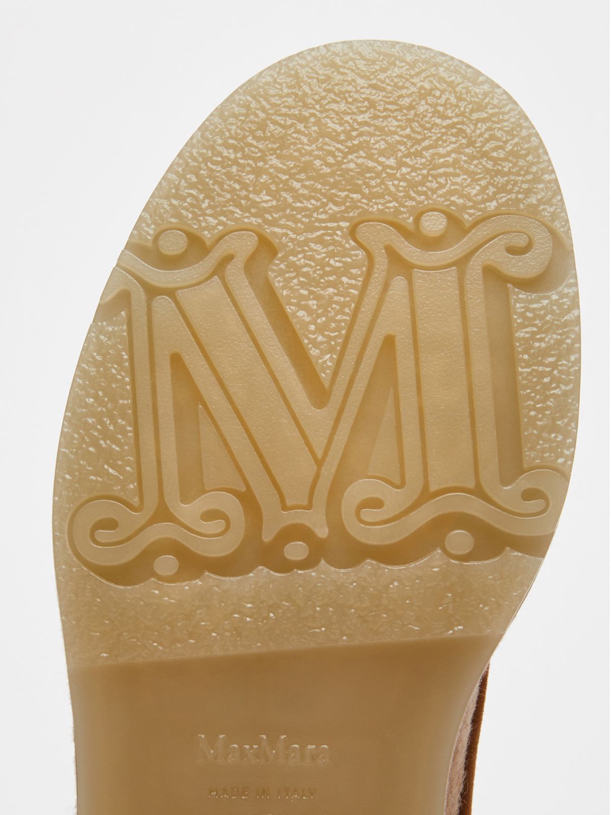 Cashmere combat boots