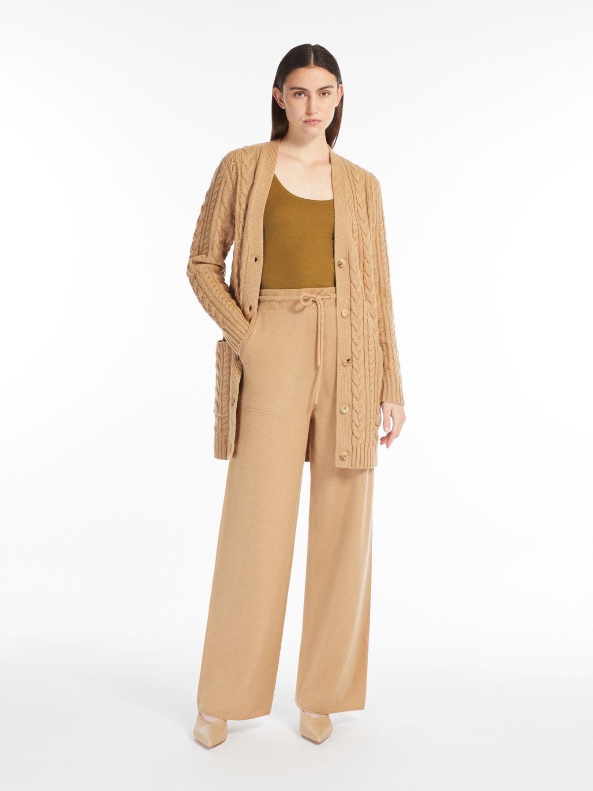 Wool and cashmere trousers