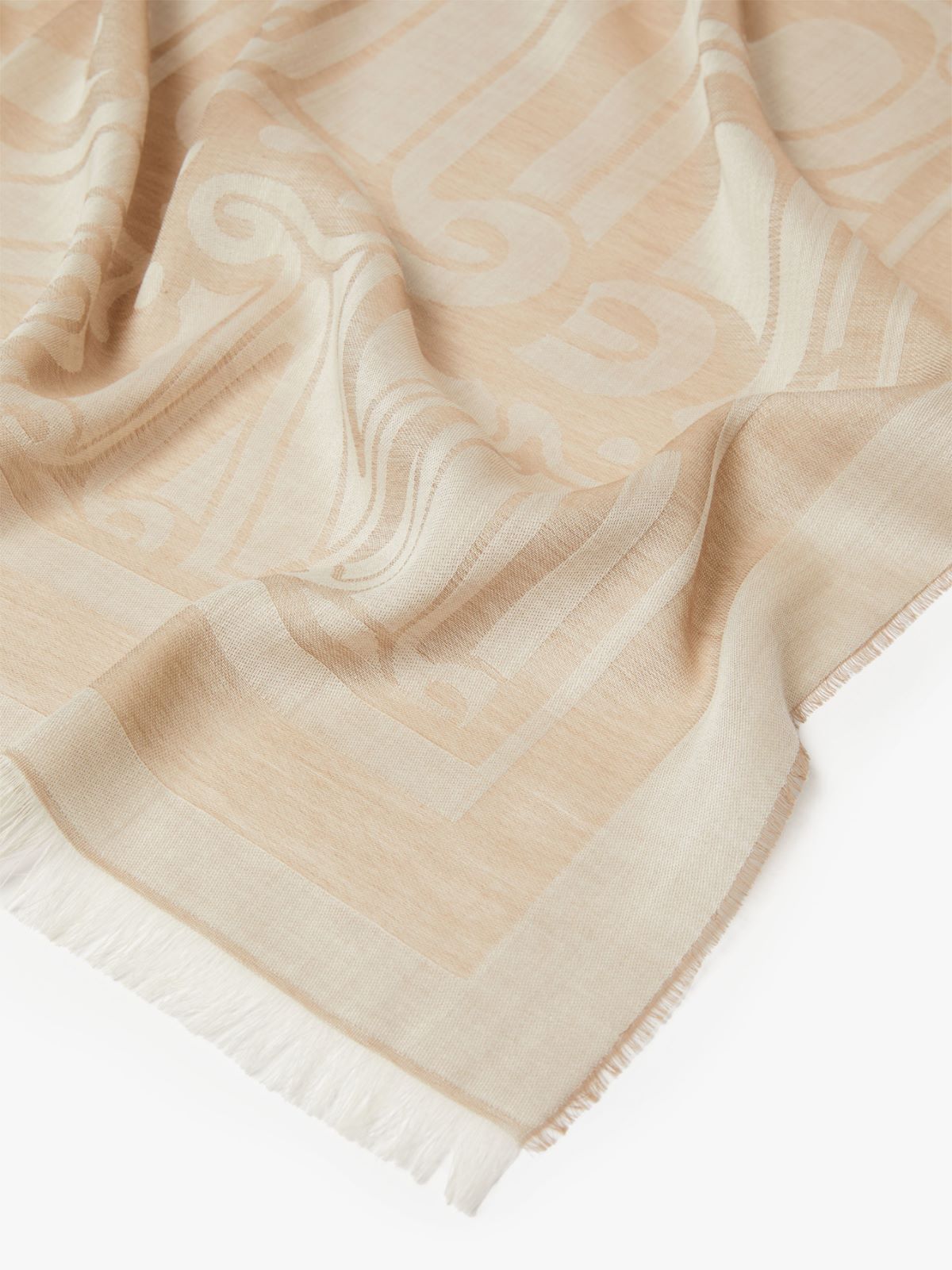 Wool, cotton and silk stole