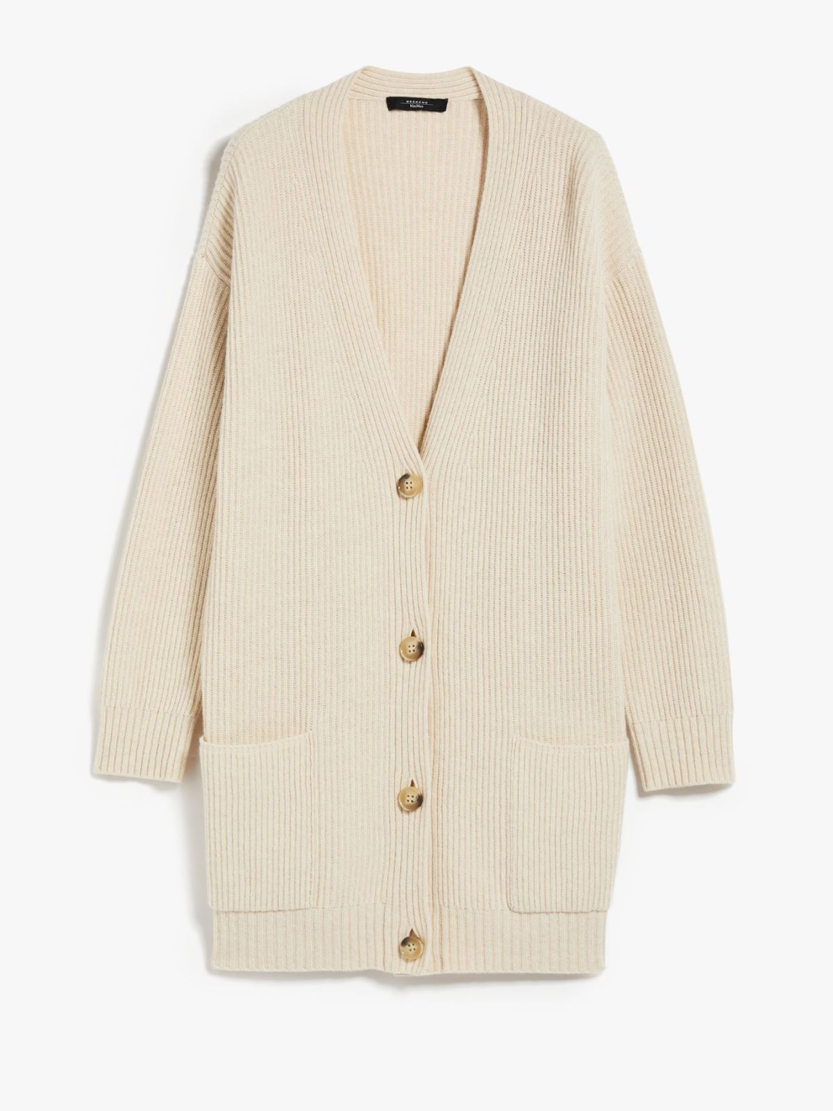 Wool, viscose and cashmere cardigan