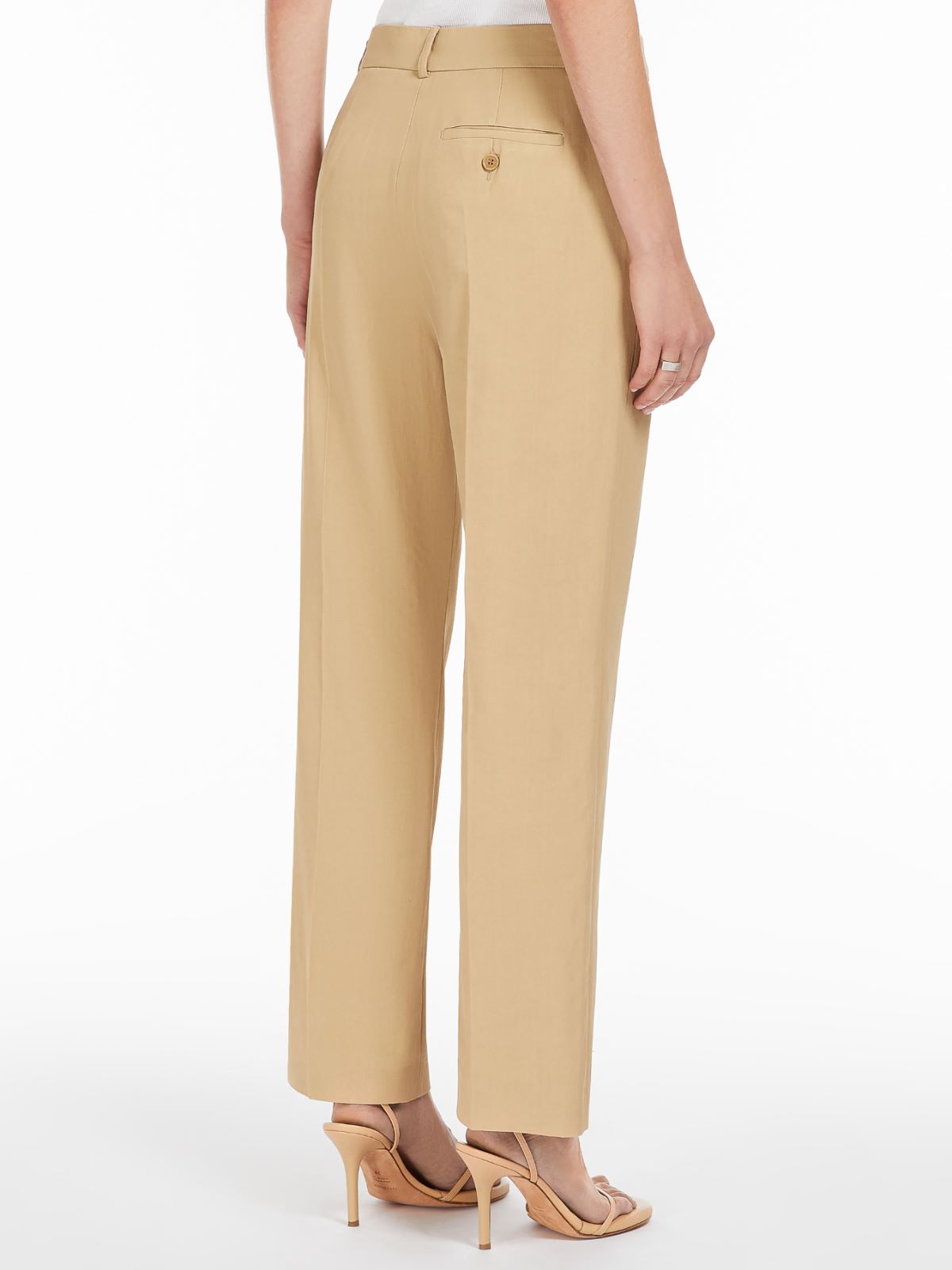 Slim-fit low-rise trousers