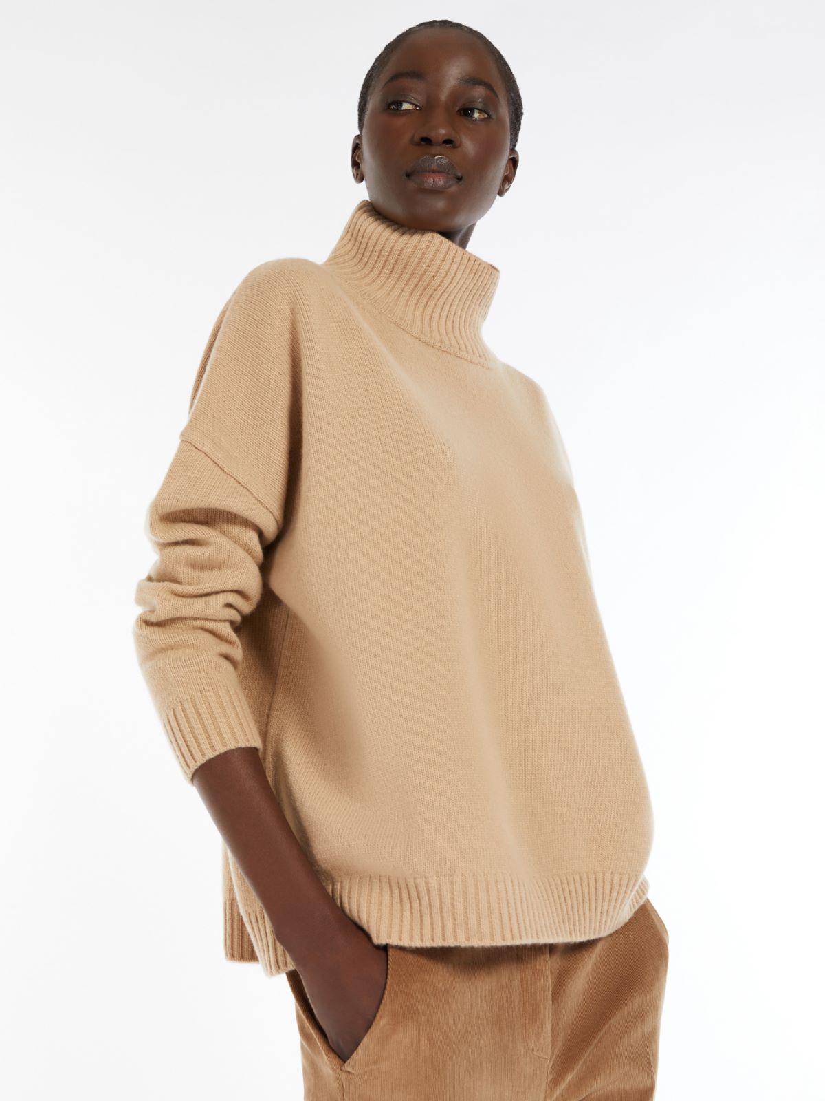 Wool high-neck sweater