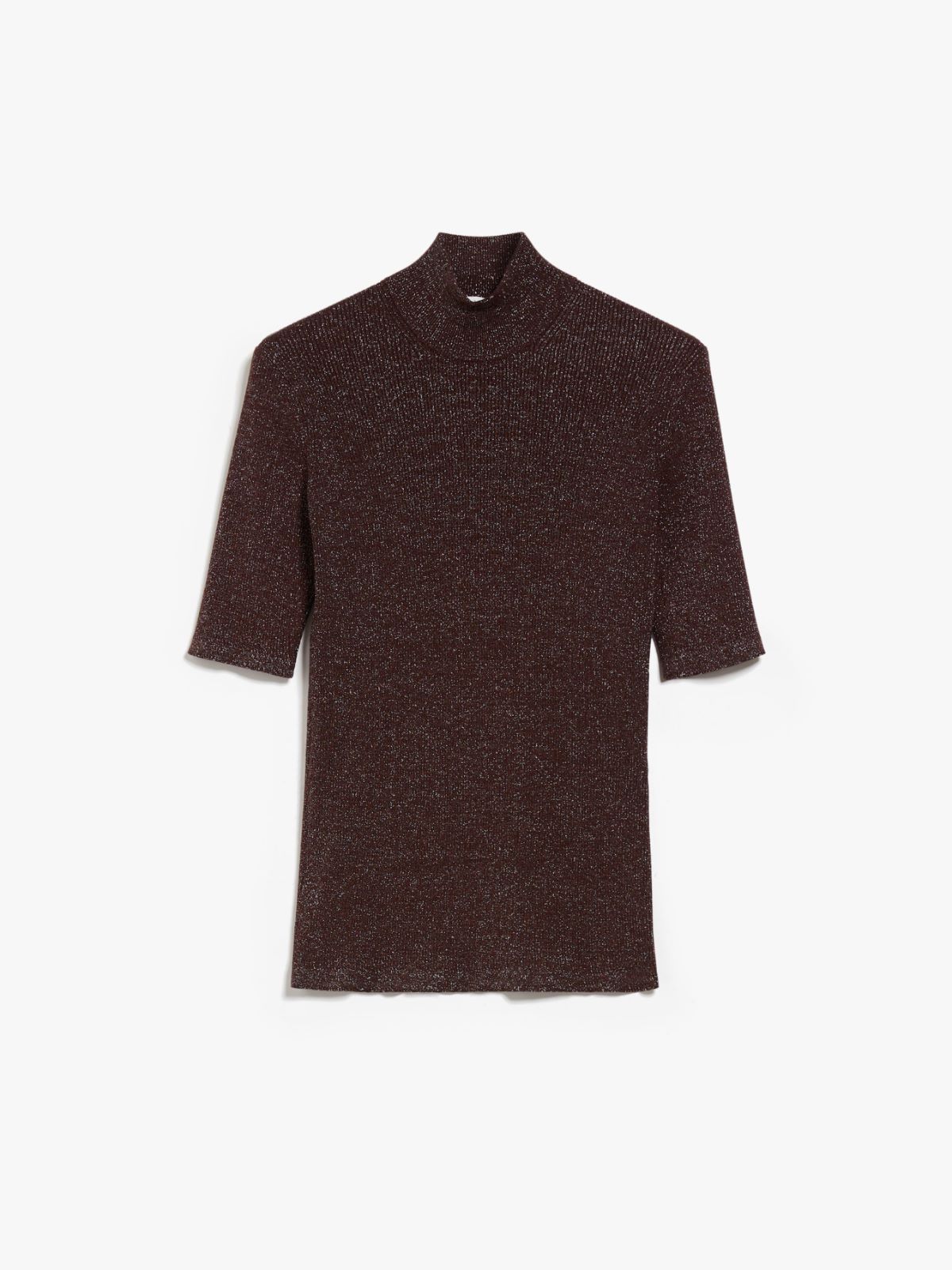 Viscose and lurex yarn turtleneck