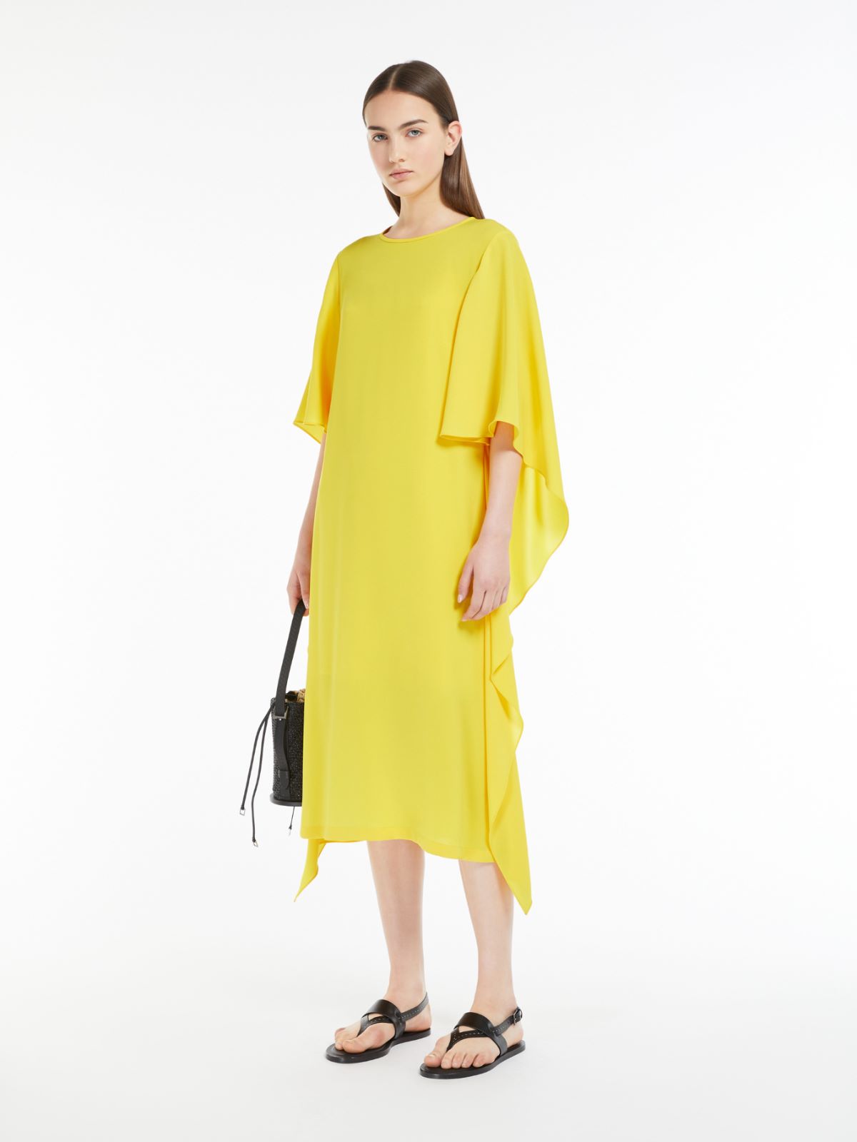 Cady dress with draping