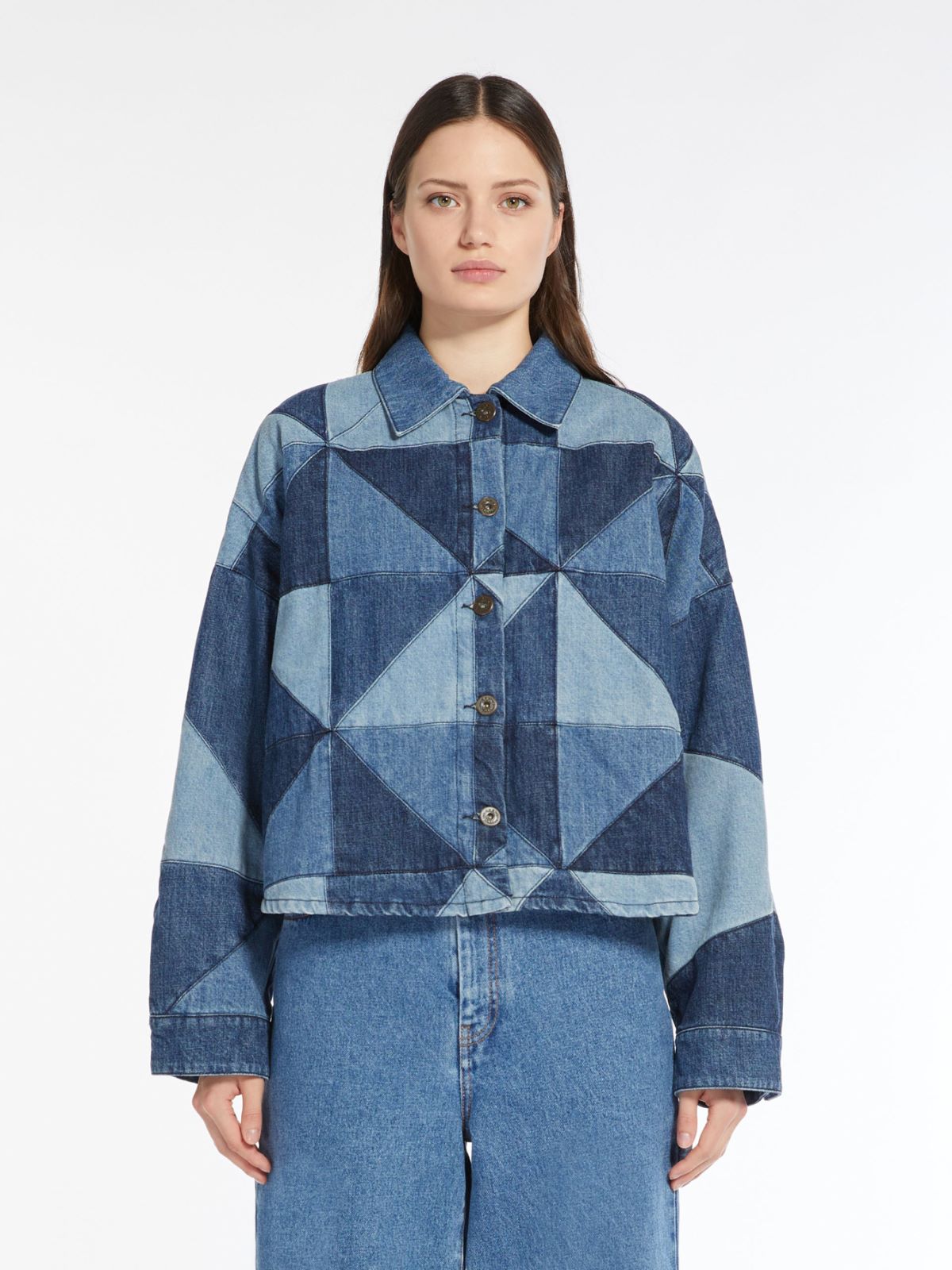 Patchwork denim jacket