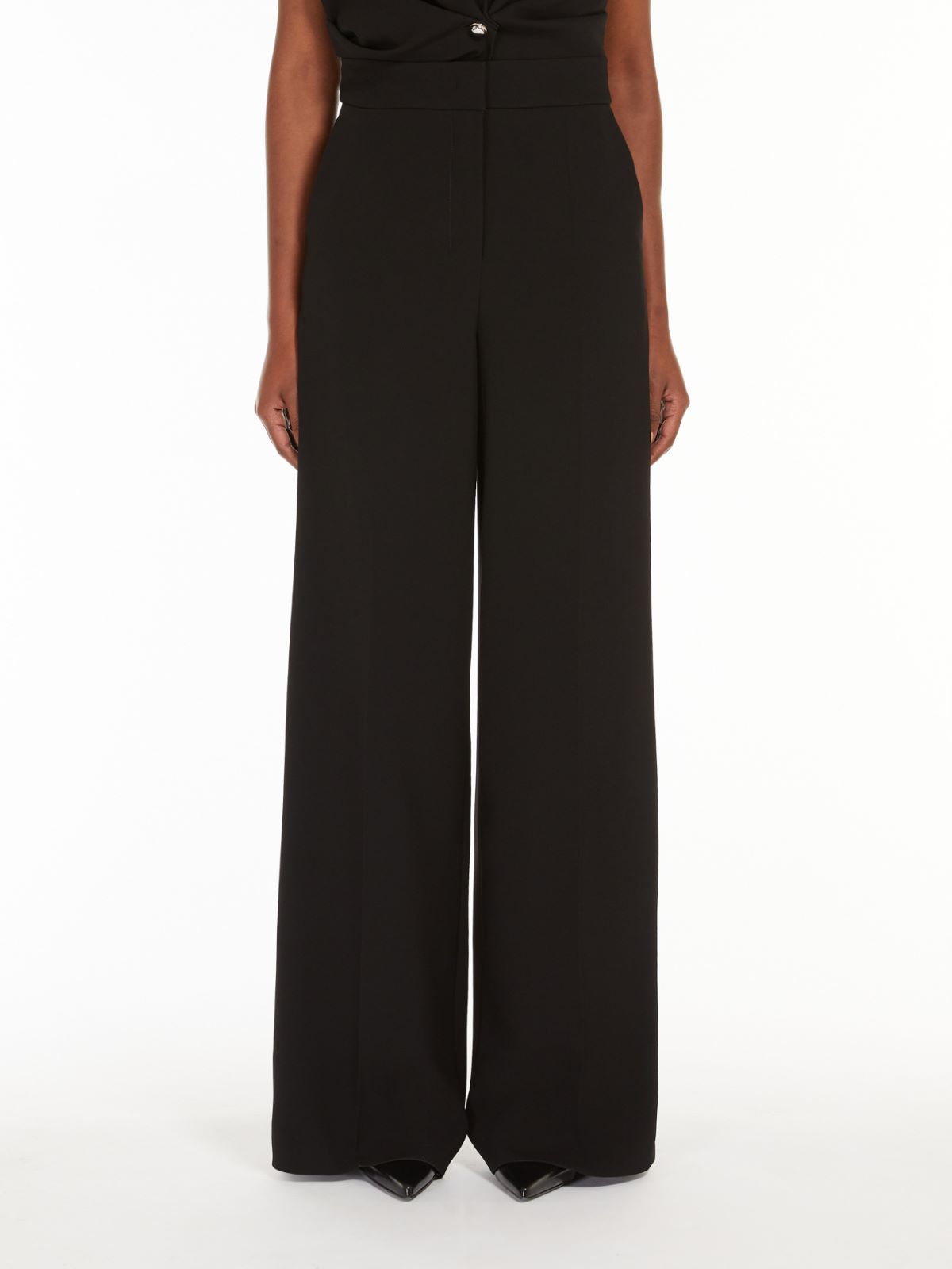 Straight cady trousers