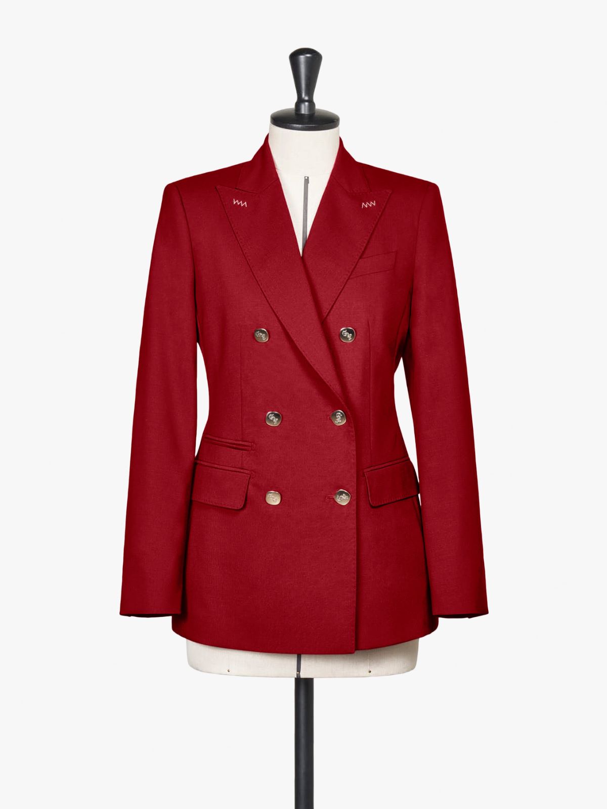 Wool and mohair double-breasted blazer