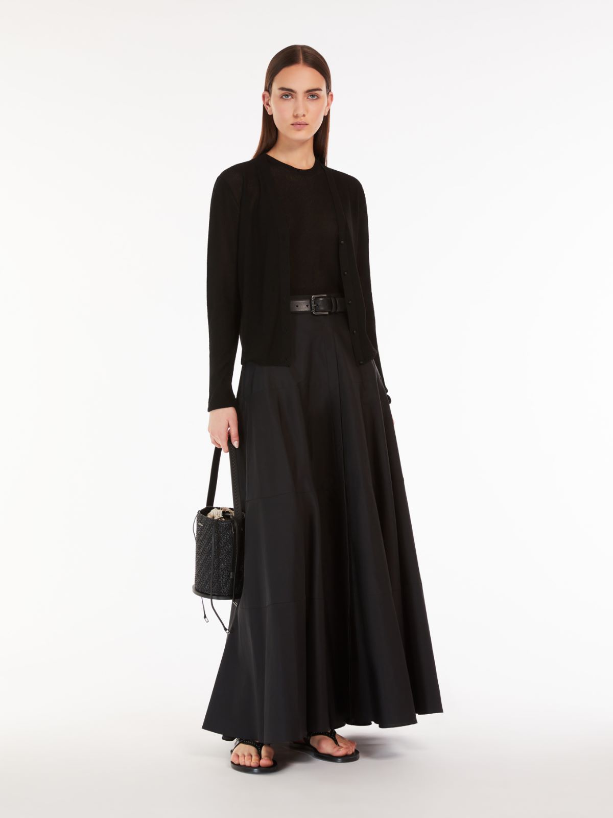 Viscose yarn cardigan