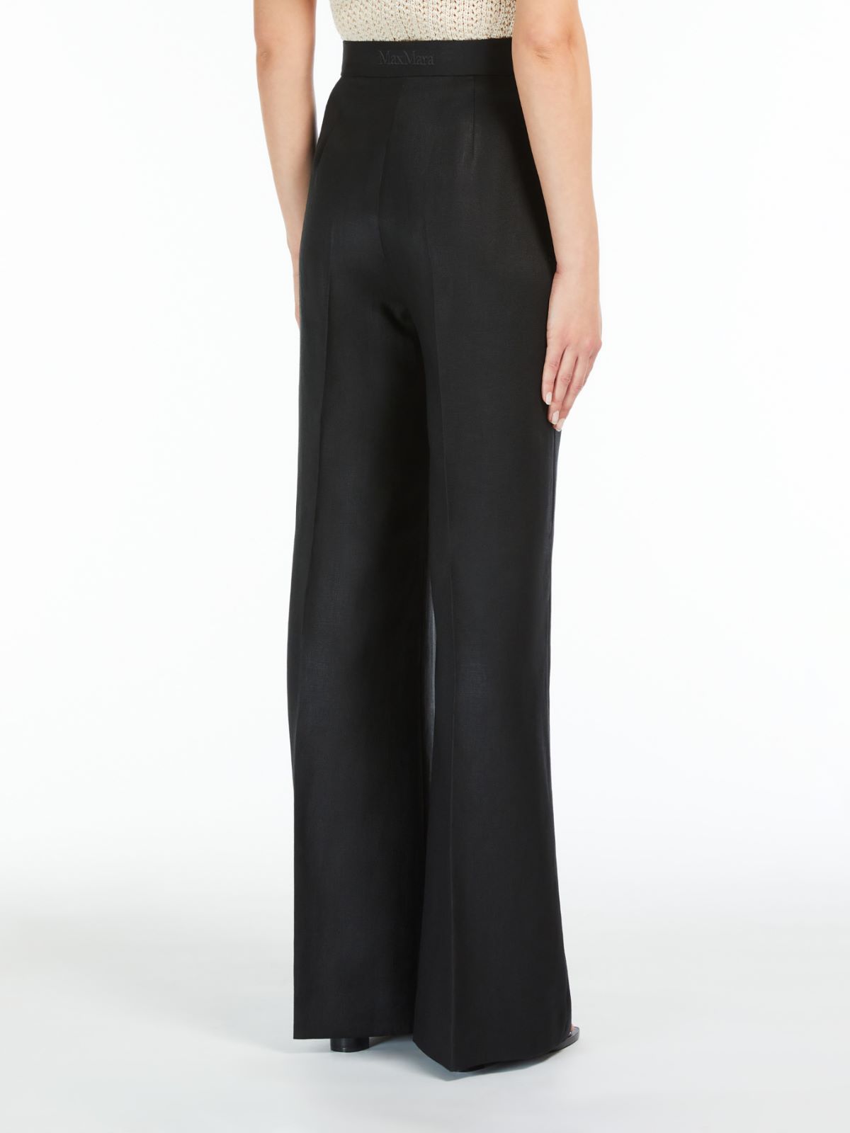 Linen tailored trousers