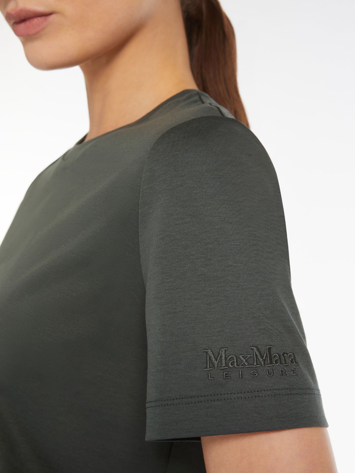 Slim-fit cotton and modal T-shirt