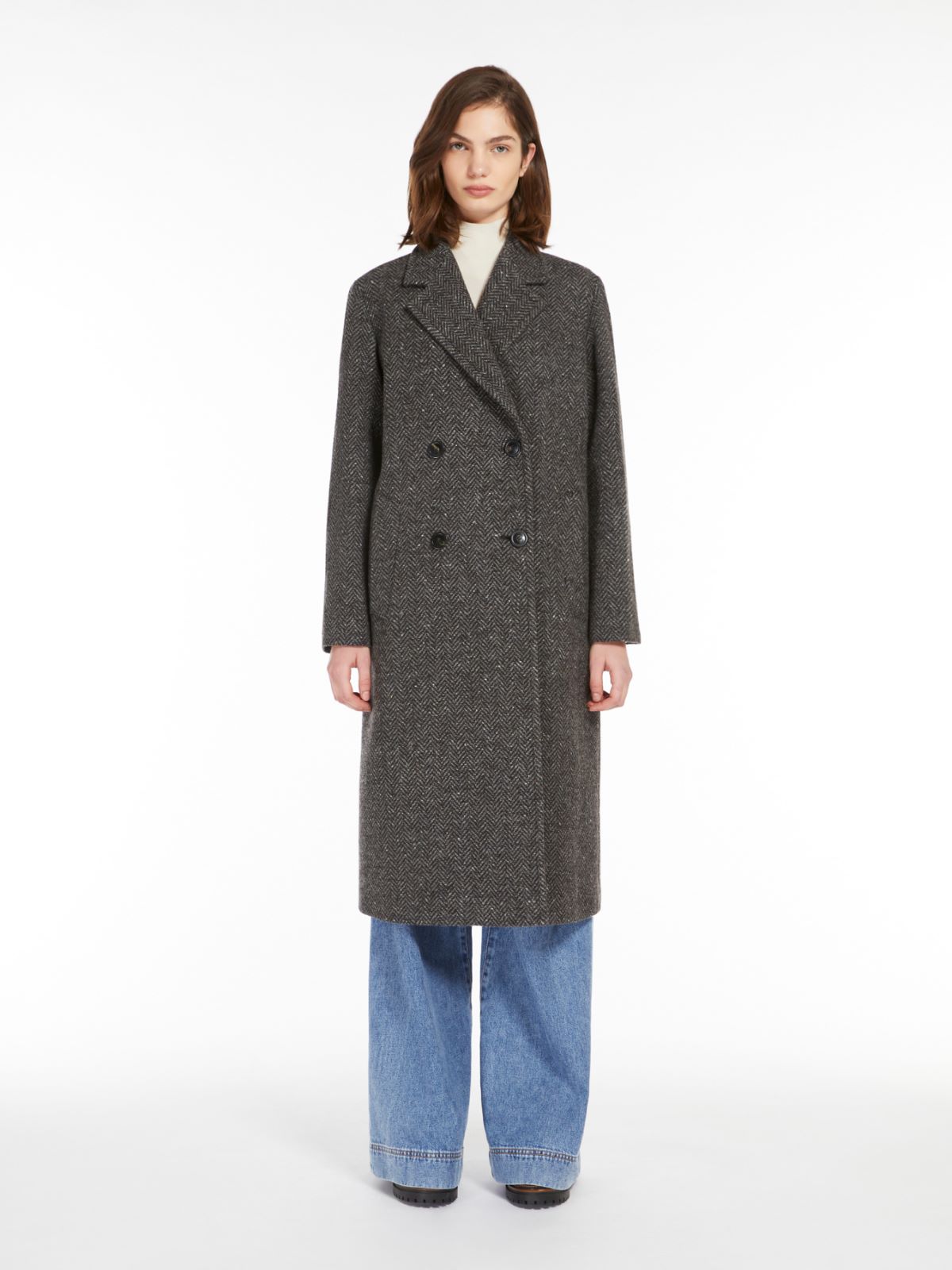 Wool tweed coat